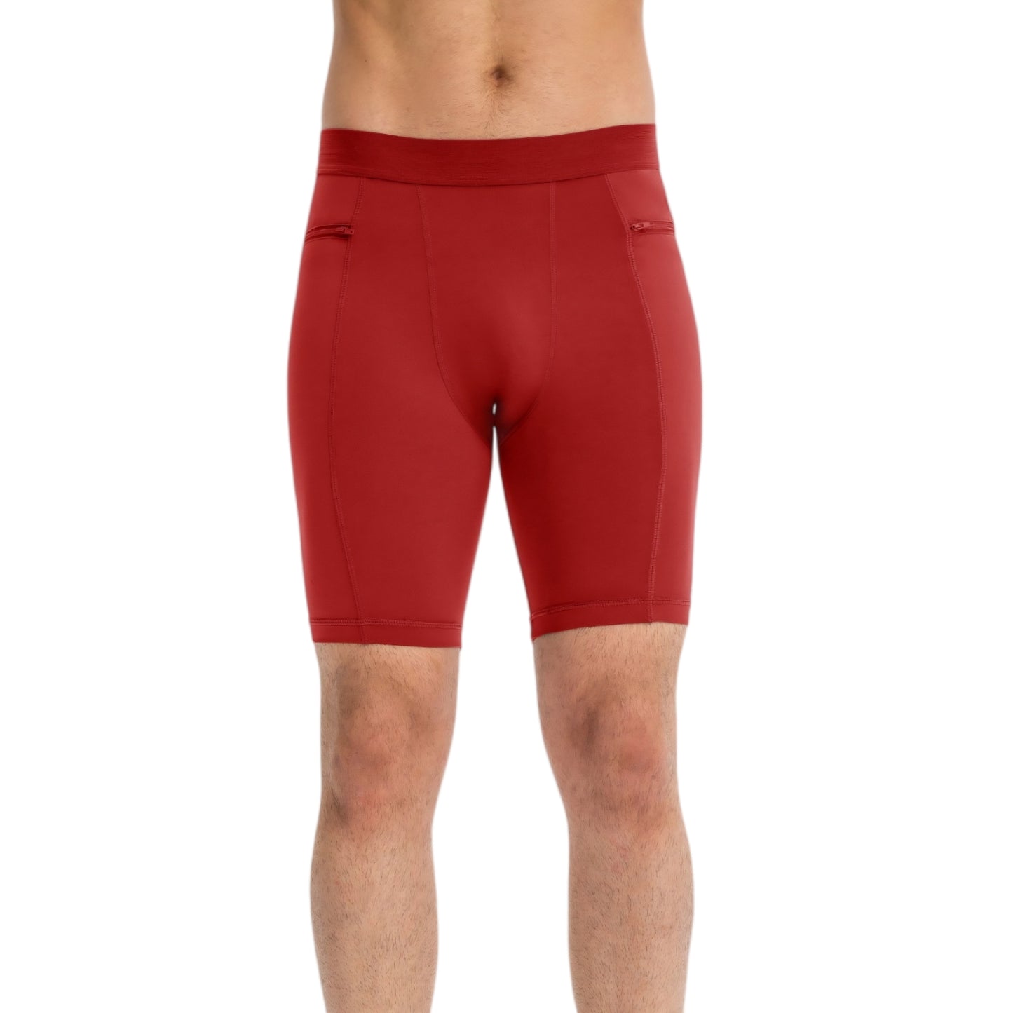 Anna-Kaci Active Men's Compression Biker Shorts with Side Pockets and Moisture-Wicking Stretch Fabric