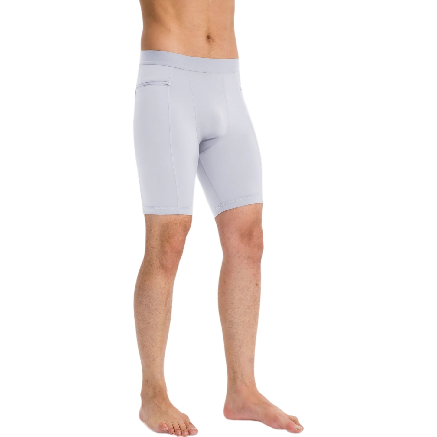 Anna-Kaci Active Men's Compression Biker Shorts with Side Pockets and Moisture-Wicking Stretch Fabric