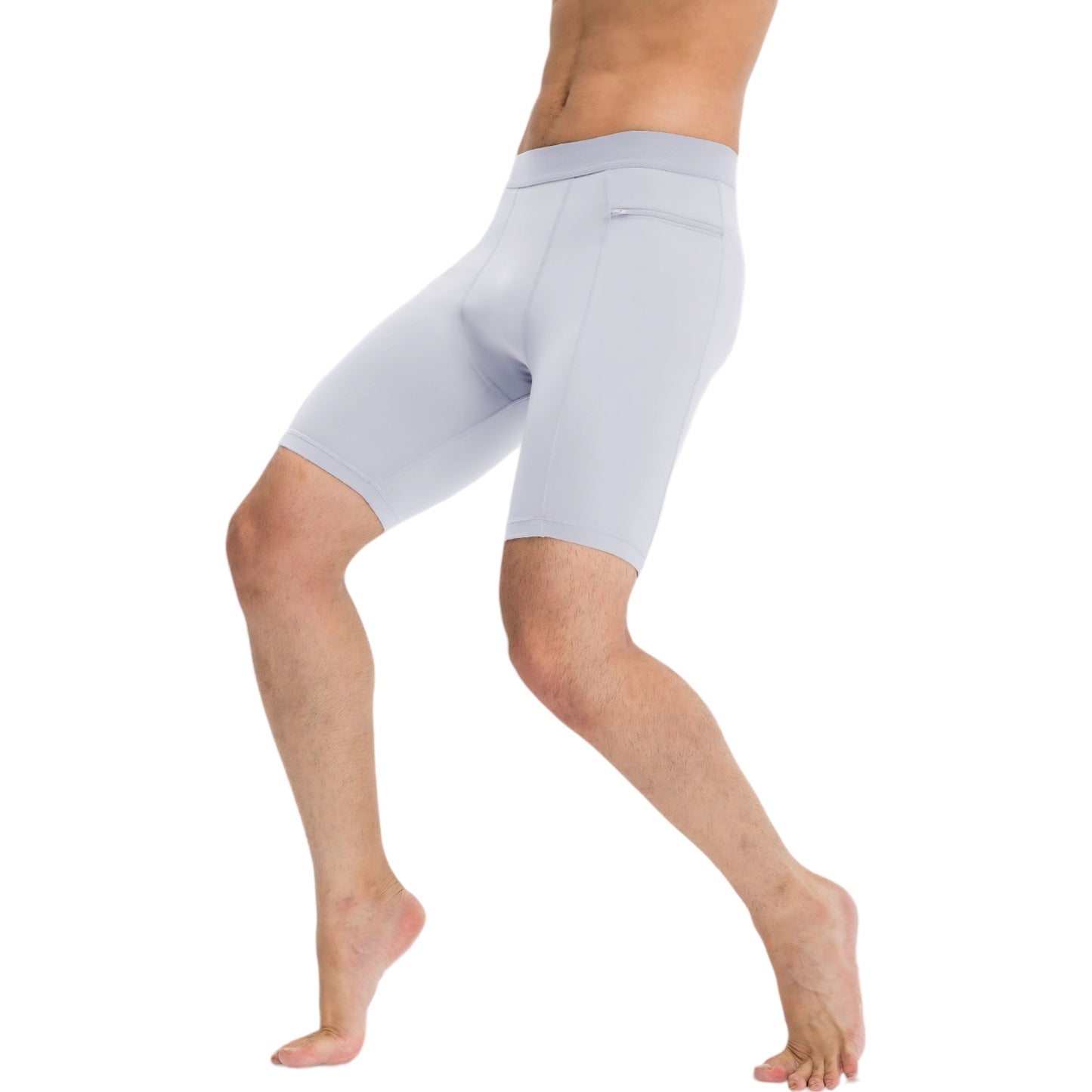 Anna-Kaci Active Men's Compression Biker Shorts with Side Pockets and Moisture-Wicking Stretch Fabric