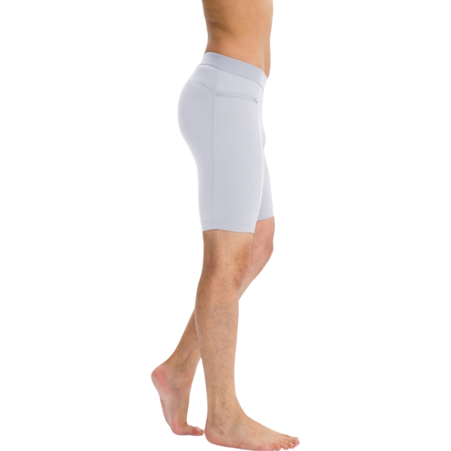 Anna-Kaci Active Men's Compression Biker Shorts with Side Pockets and Moisture-Wicking Stretch Fabric