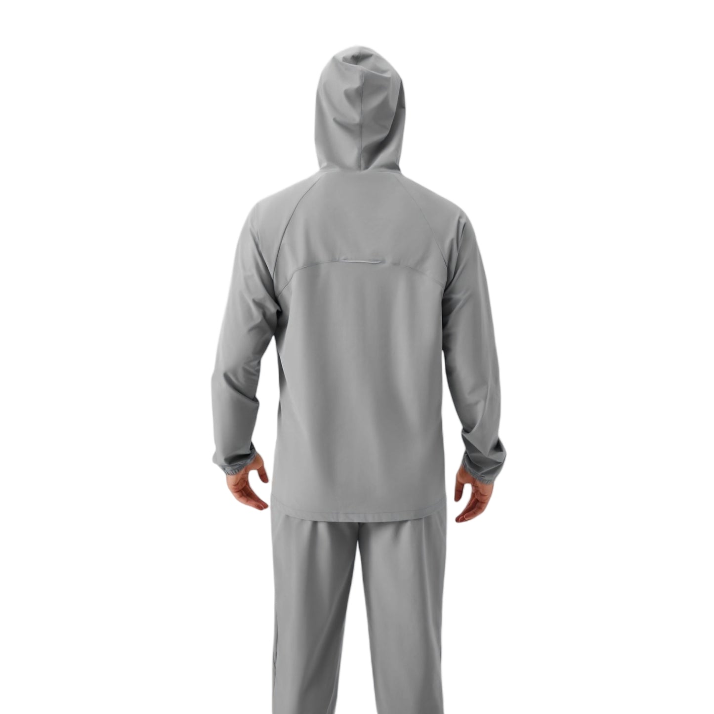 Anna-Kaci Active Men's Lightweight Zip-Up Hoodie Jacket with Adjustable Hood and Side Pockets