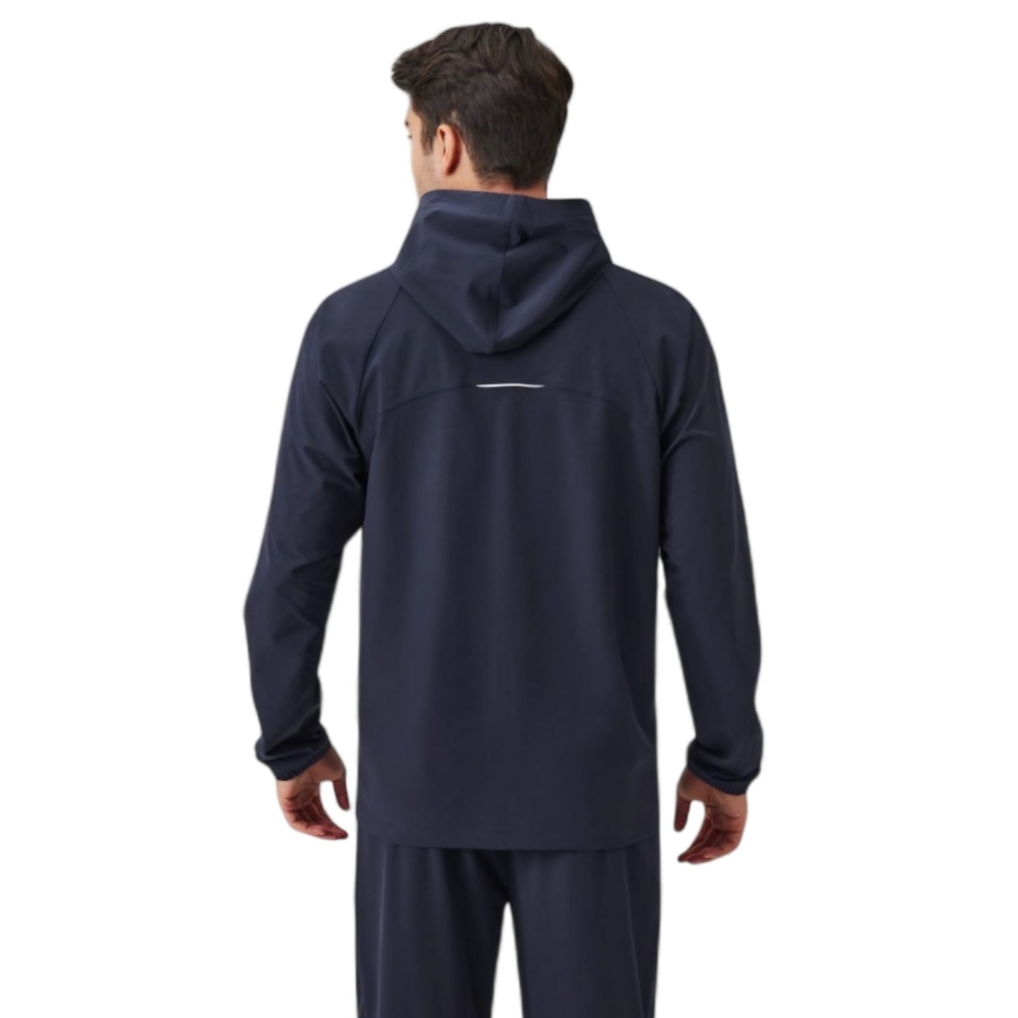 Anna-Kaci Active Men's Lightweight Zip-Up Hoodie Jacket with Adjustable Hood and Side Pockets