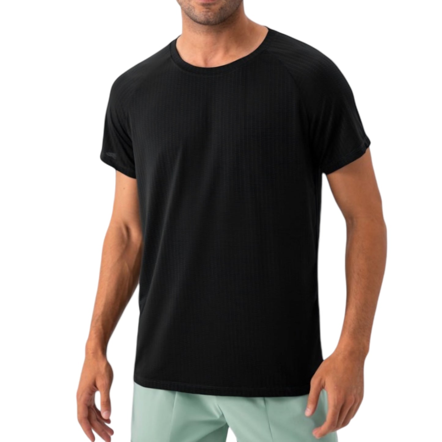 Anna-Kaci Active Men's Lightweight Performance T-Shirt with Moisture-Wicking Fabric and Raglan Sleeves
