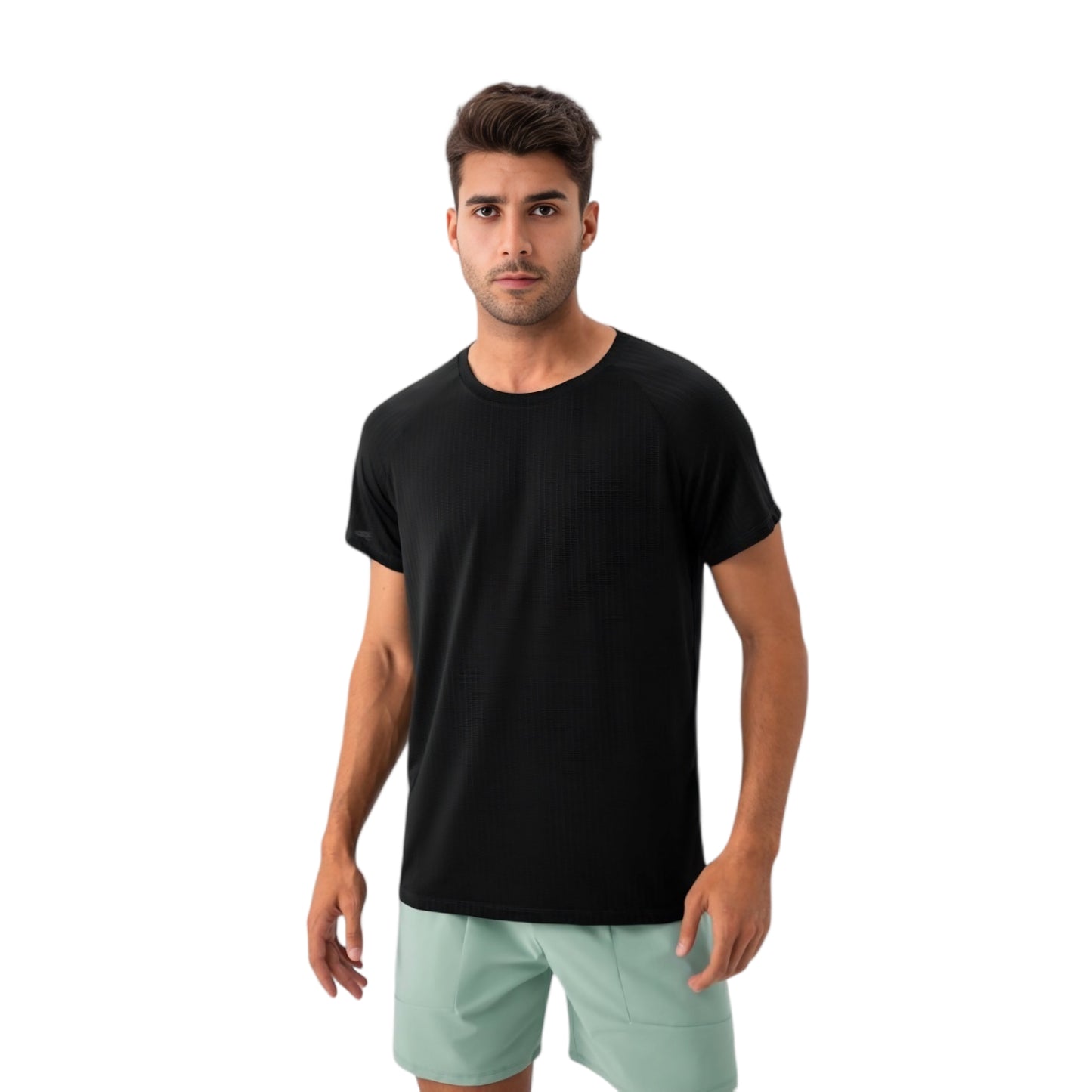 Anna-Kaci Active Men's Lightweight Performance T-Shirt with Moisture-Wicking Fabric and Raglan Sleeves