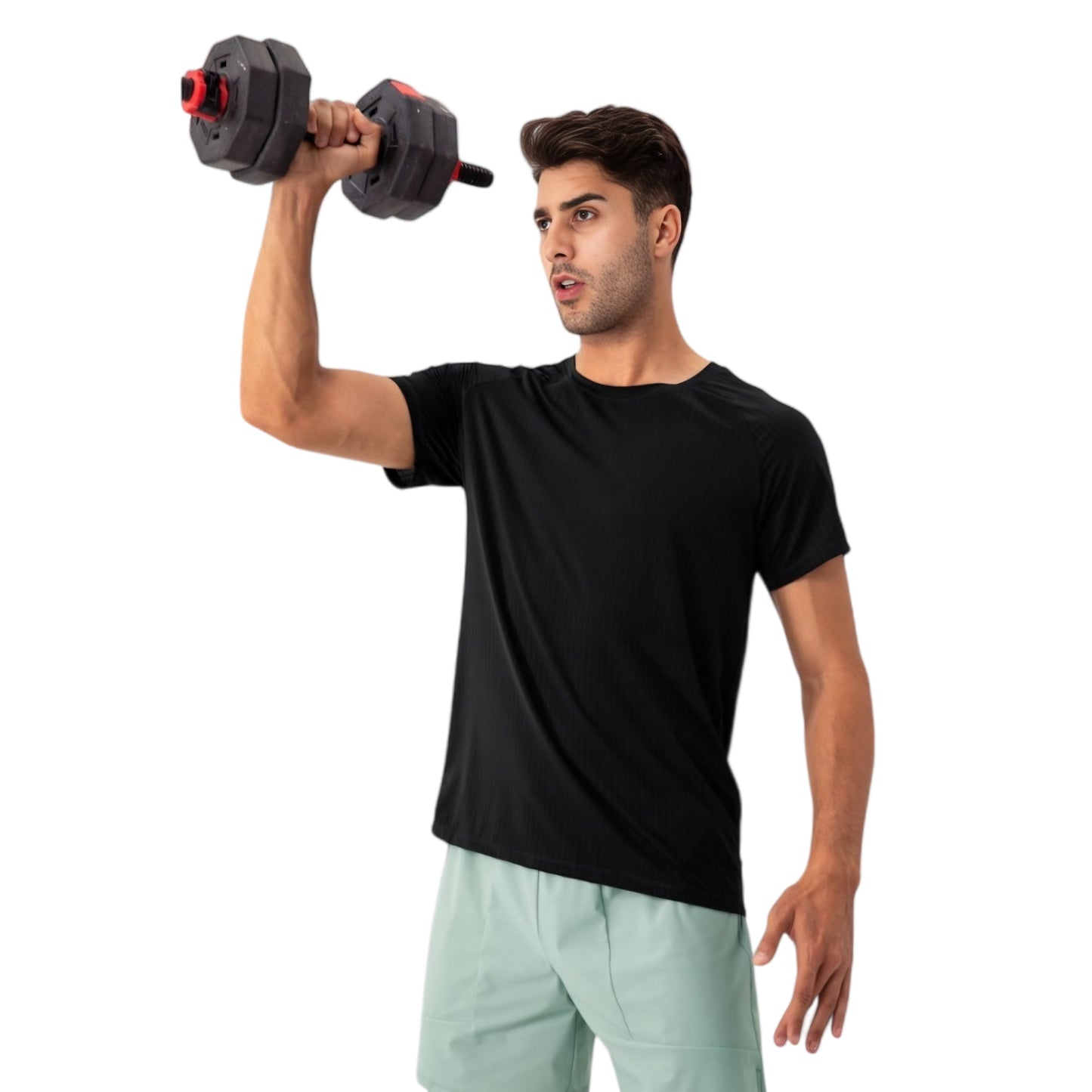 Anna-Kaci Active Men's Lightweight Performance T-Shirt with Moisture-Wicking Fabric and Raglan Sleeves