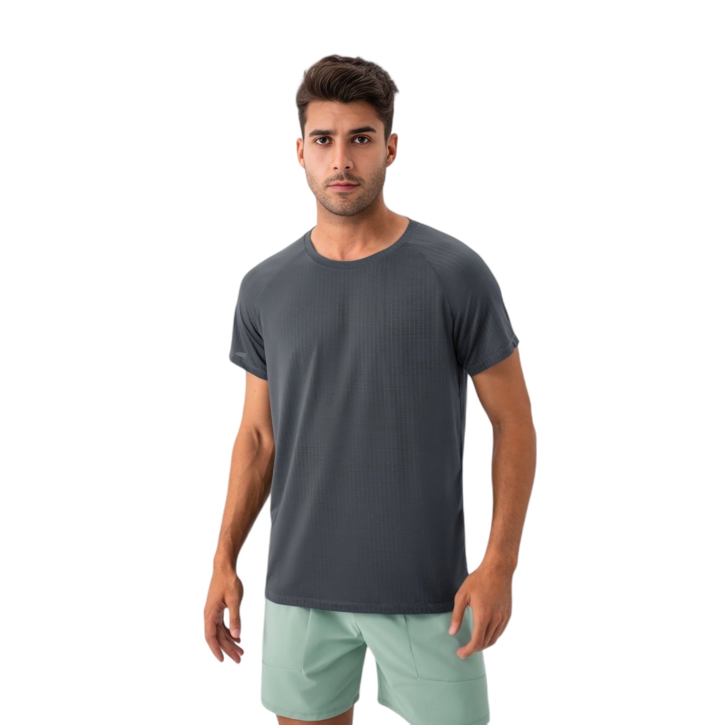 Anna-Kaci Active Men's Lightweight Performance T-Shirt with Moisture-Wicking Fabric and Raglan Sleeves