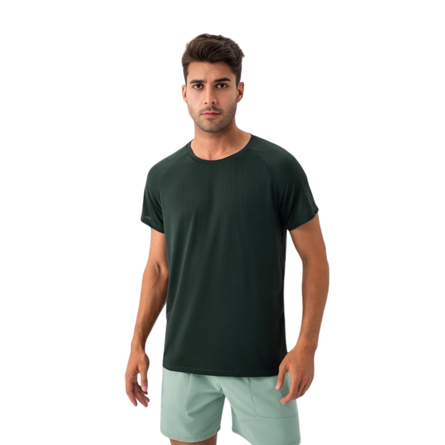 Anna-Kaci Active Men's Lightweight Performance T-Shirt with Moisture-Wicking Fabric and Raglan Sleeves