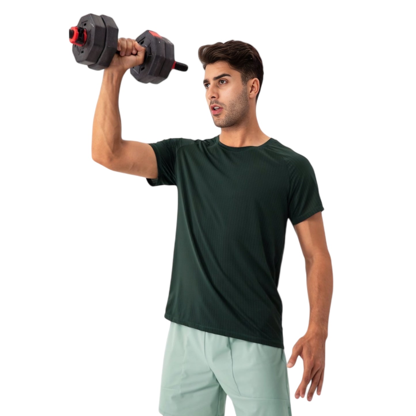 Anna-Kaci Active Men's Lightweight Performance T-Shirt with Moisture-Wicking Fabric and Raglan Sleeves