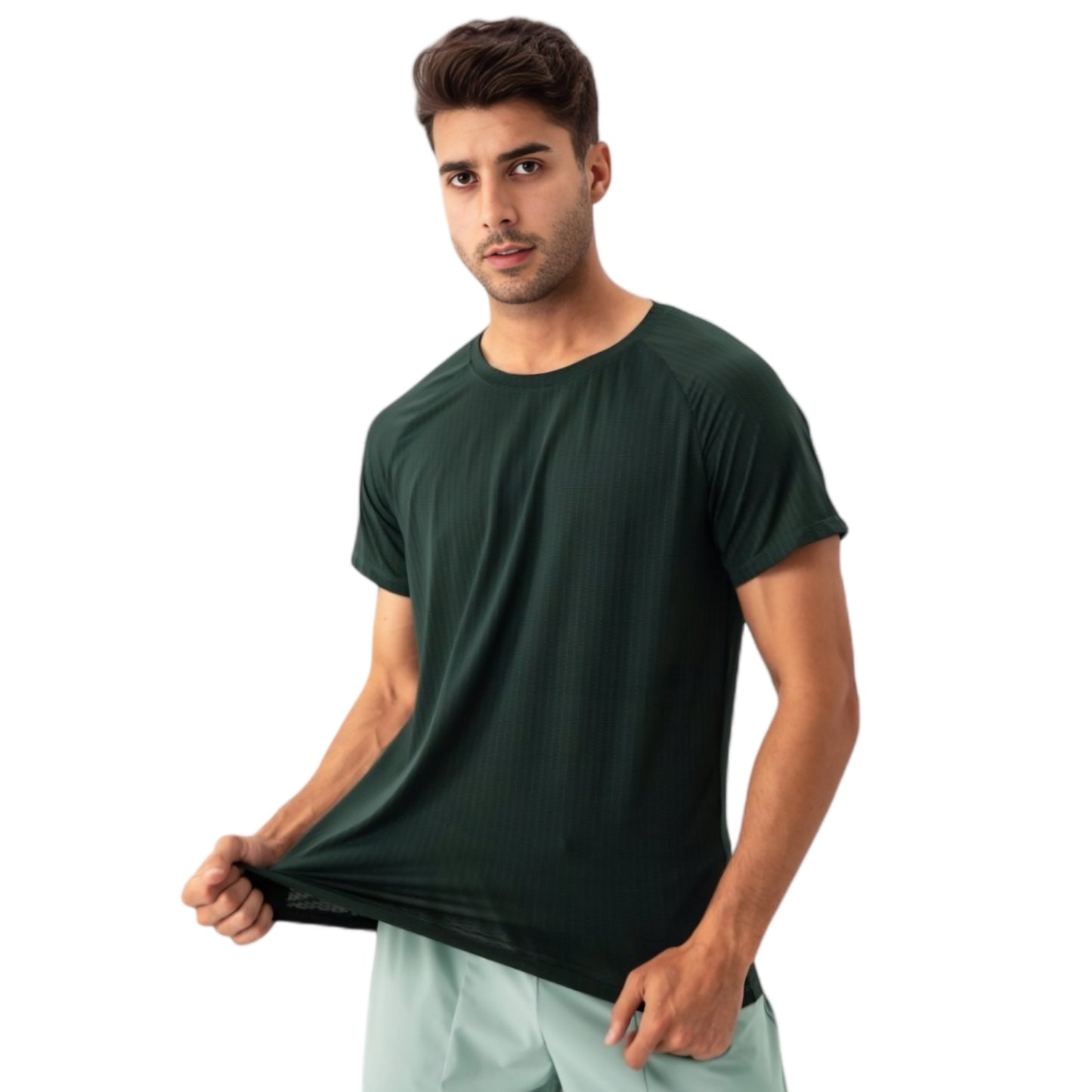 Anna-Kaci Active Men's Lightweight Performance T-Shirt with Moisture-Wicking Fabric and Raglan Sleeves