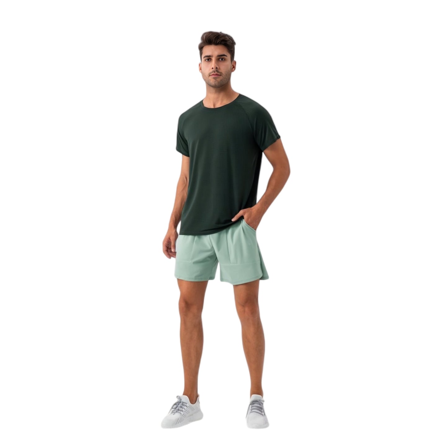 Anna-Kaci Active Men's Lightweight Performance T-Shirt with Moisture-Wicking Fabric and Raglan Sleeves