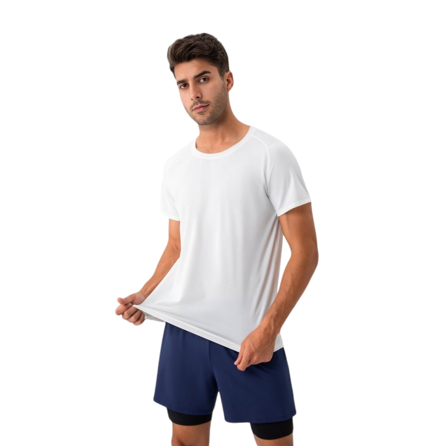 Anna-Kaci Active Men's Lightweight Performance T-Shirt with Moisture-Wicking Fabric and Raglan Sleeves