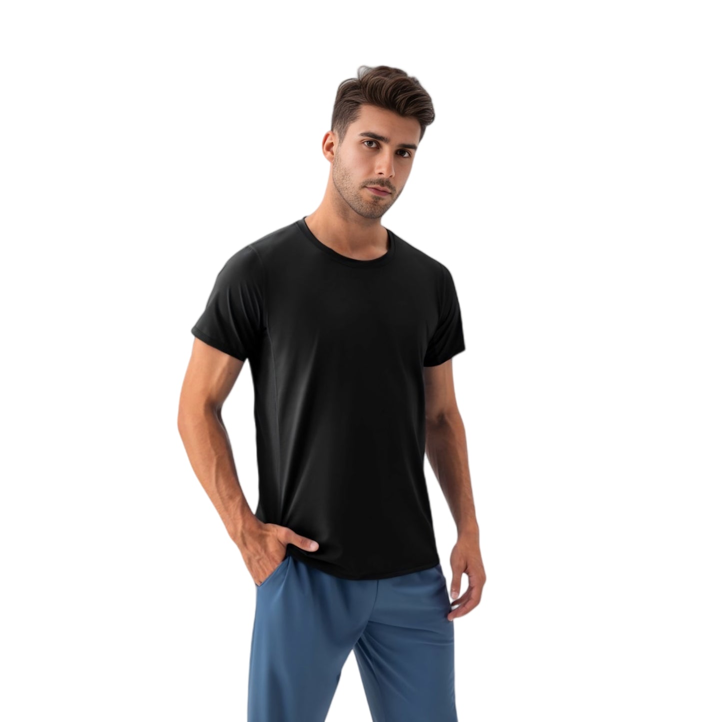 Anna-Kaci Active Men's Classic Fit Athletic T-Shirt with Quick-Dry Fabric and Short Sleeves
