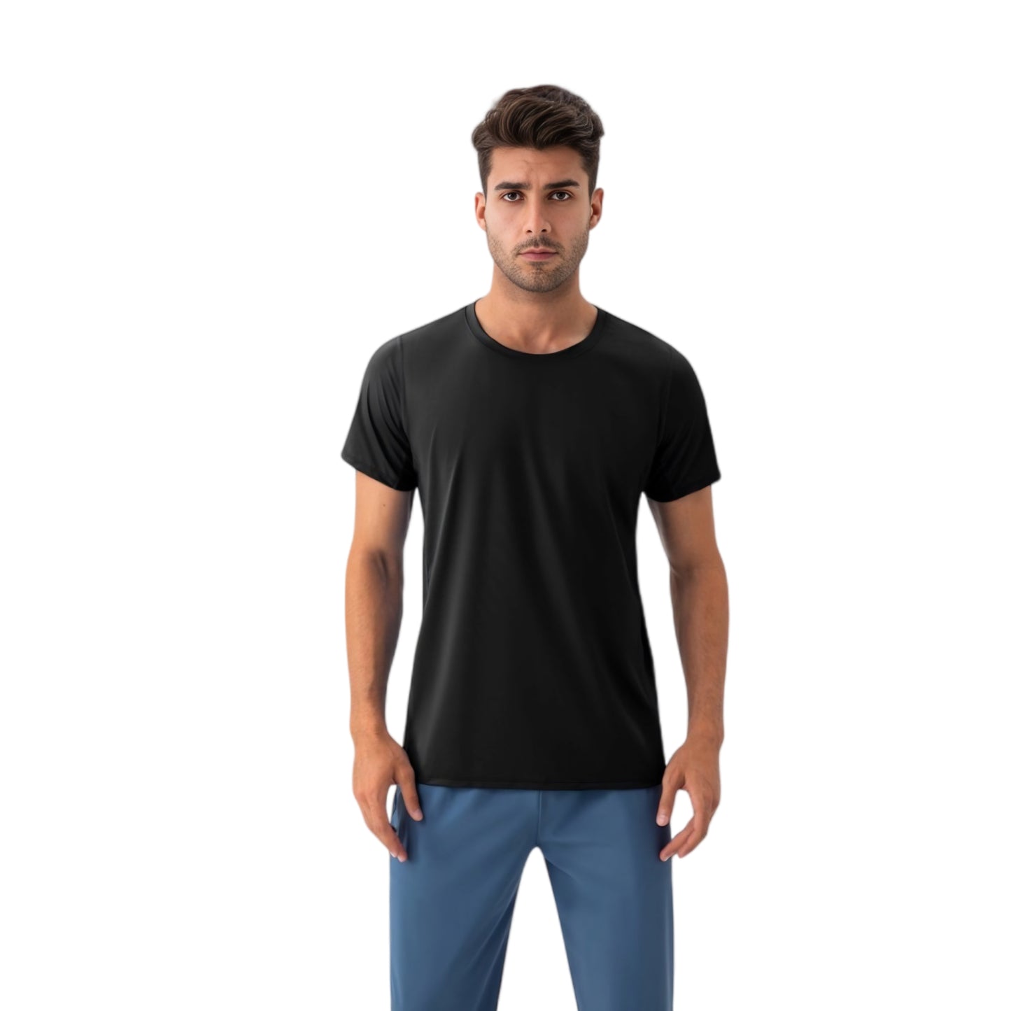 Anna-Kaci Active Men's Classic Fit Athletic T-Shirt with Quick-Dry Fabric and Short Sleeves