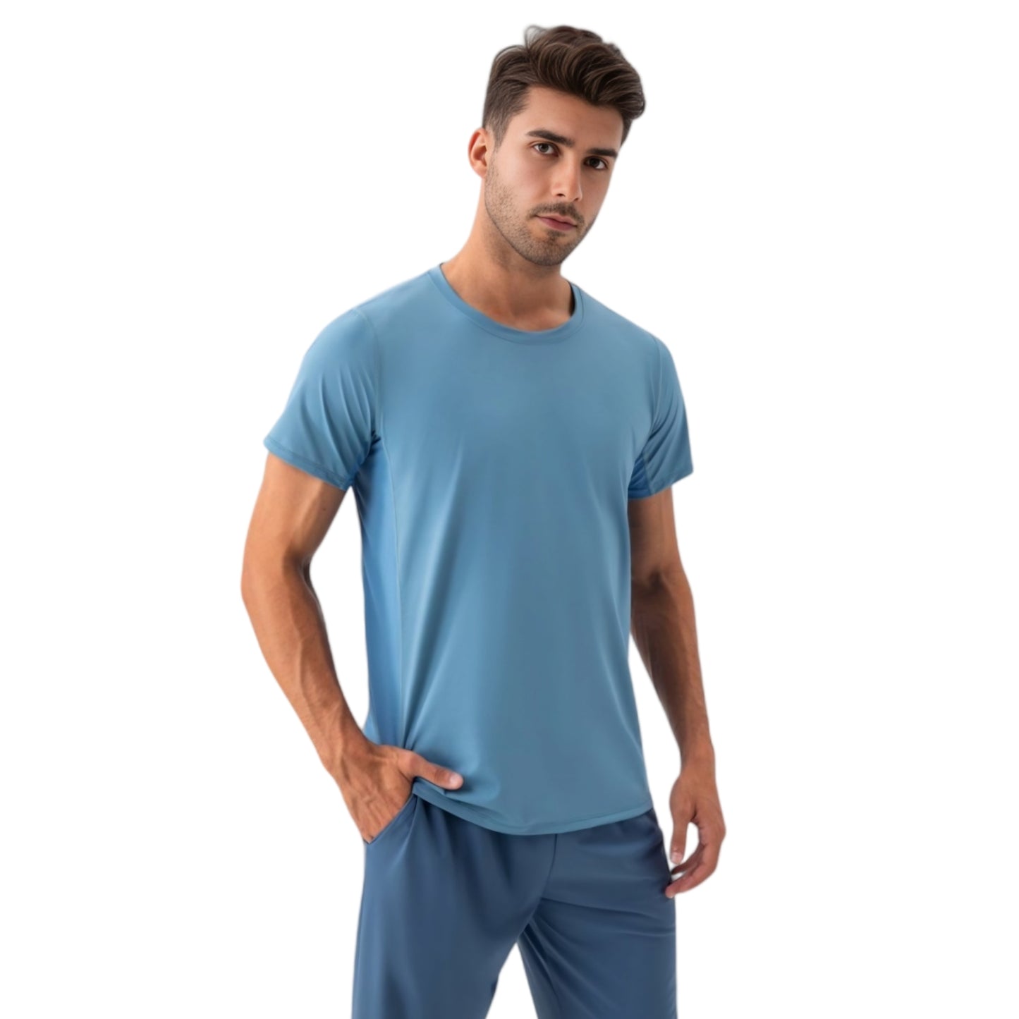 Anna-Kaci Active Men's Classic Fit Athletic T-Shirt with Quick-Dry Fabric and Short Sleeves