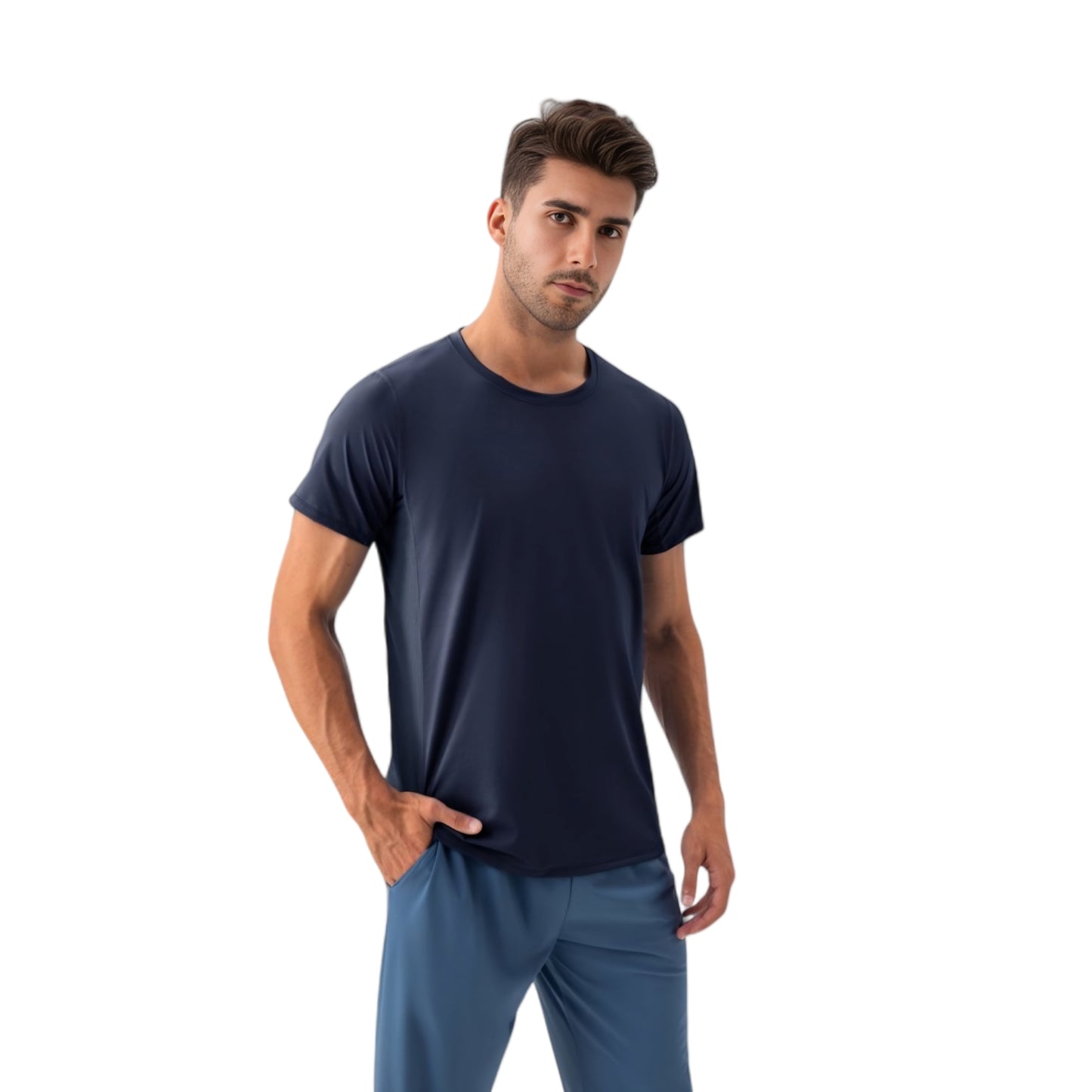 Anna-Kaci Active Men's Classic Fit Athletic T-Shirt with Quick-Dry Fabric and Short Sleeves
