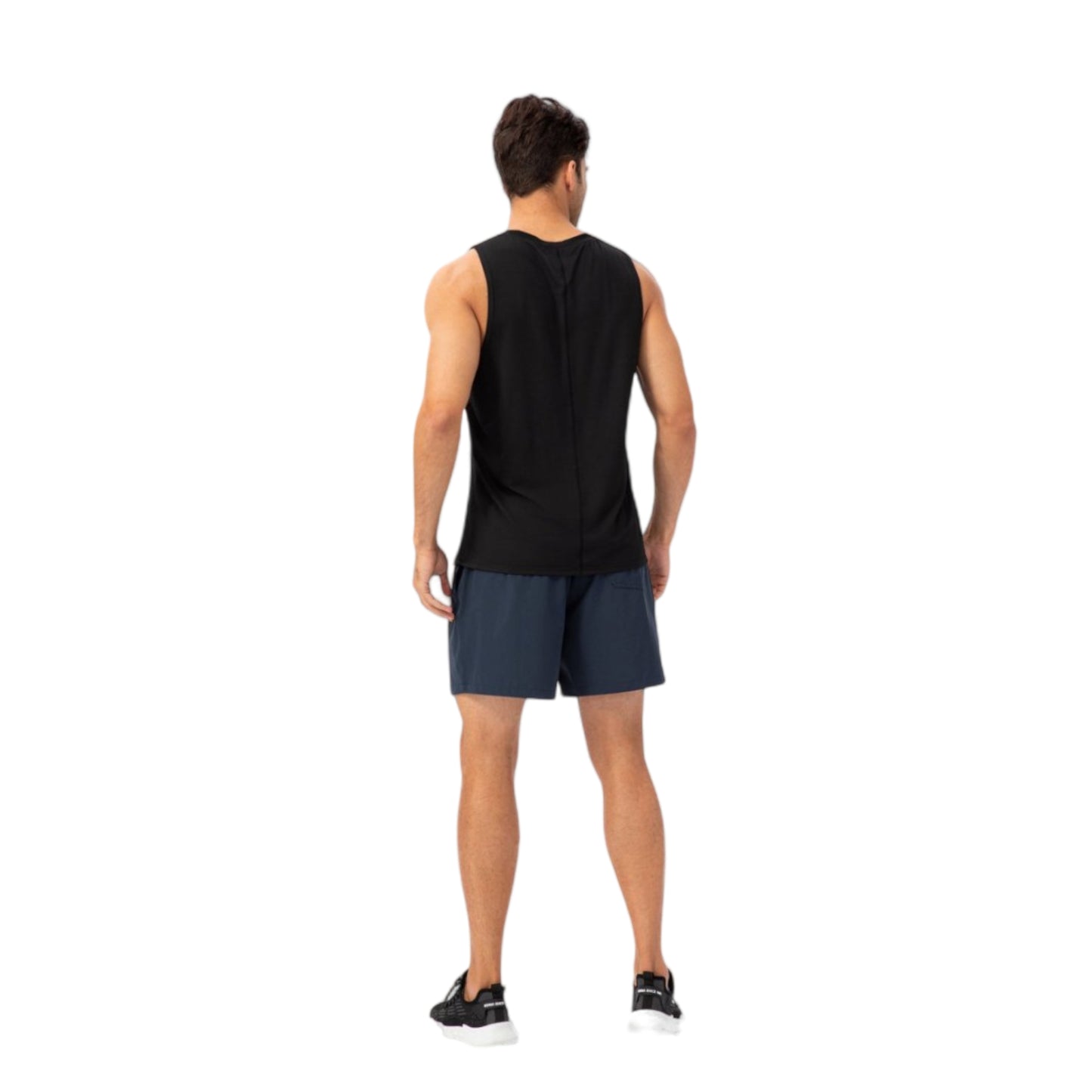 Anna-Kaci Active Men's Sleeveless Performance Tank Top with Side Slits and Breathable Quick-Dry Fabric
