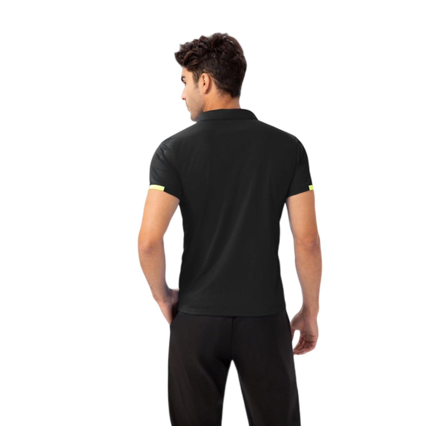 Anna-Kaci Active Men's Athletic Fit Polo Shirt with Contrast Collar and Moisture-Wicking Stretch Fabric