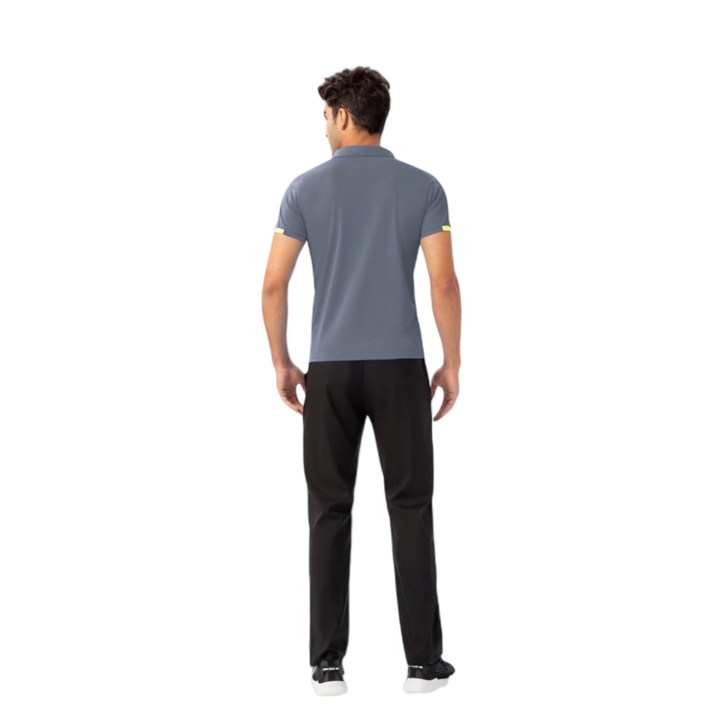 Anna-Kaci Active Men's Athletic Fit Polo Shirt with Contrast Collar and Moisture-Wicking Stretch Fabric