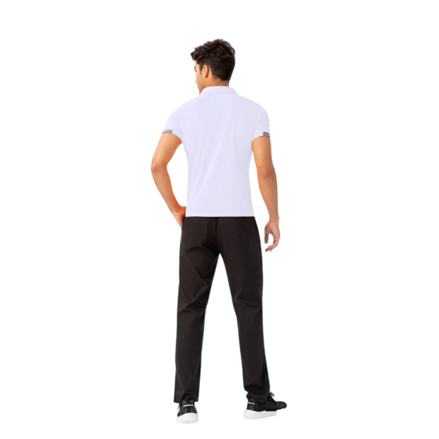 Anna-Kaci Active Men's Athletic Fit Polo Shirt with Contrast Collar and Moisture-Wicking Stretch Fabric