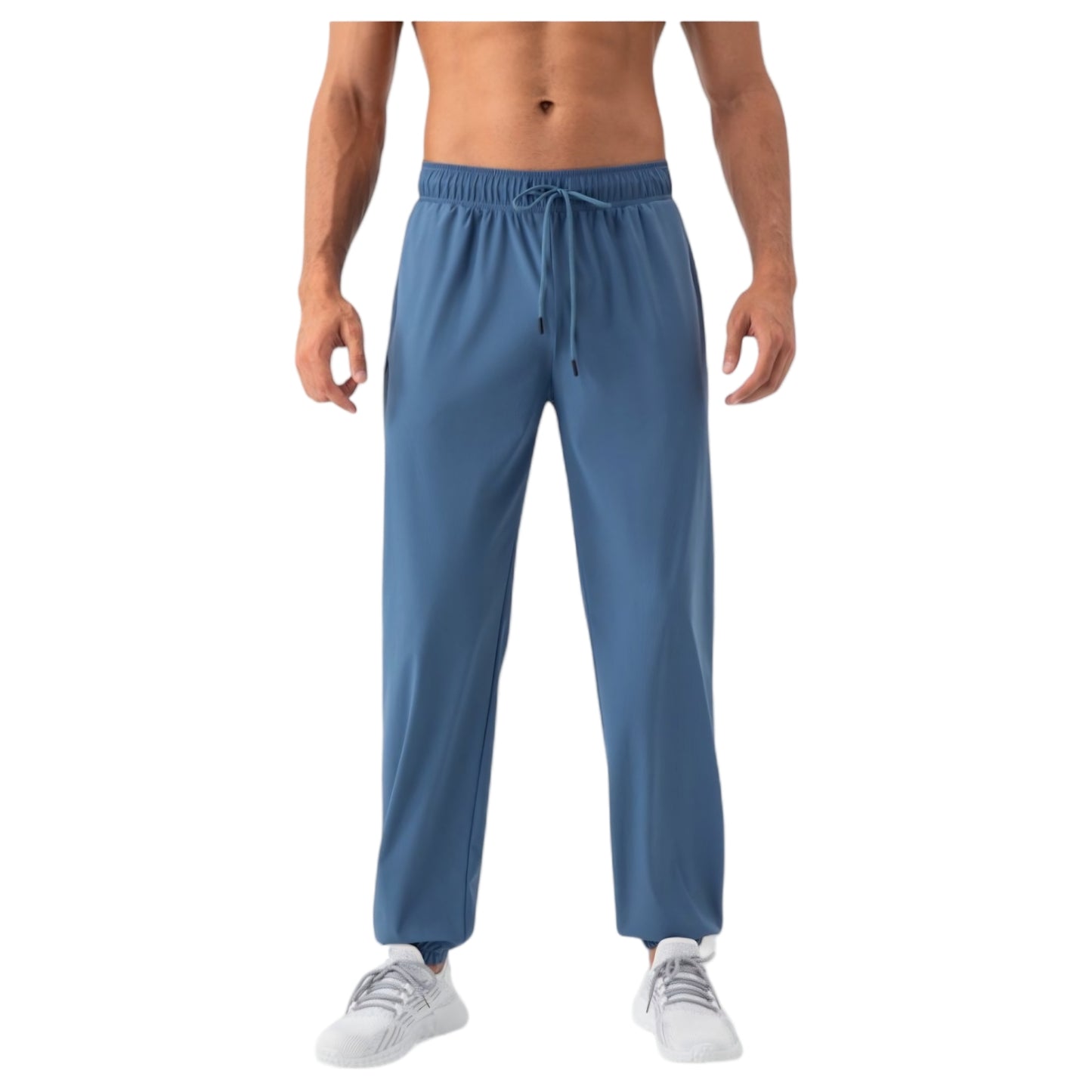 Anna-Kaci Active Men's Lightweight Stretch Lounge Pants with Adjustable Drawstring Waist and Straight Leg Fit