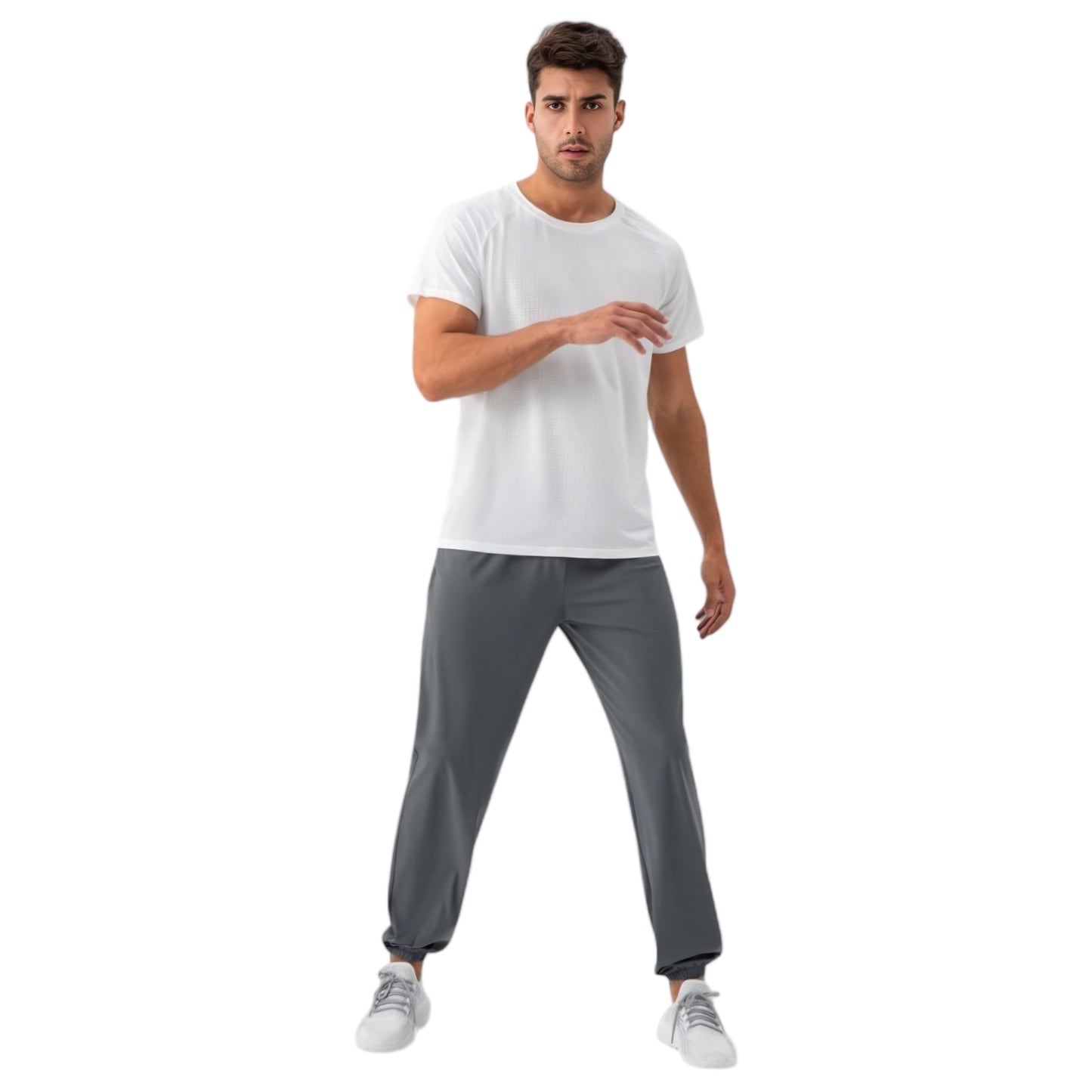 Anna-Kaci Active Men's Lightweight Stretch Lounge Pants with Adjustable Drawstring Waist and Straight Leg Fit
