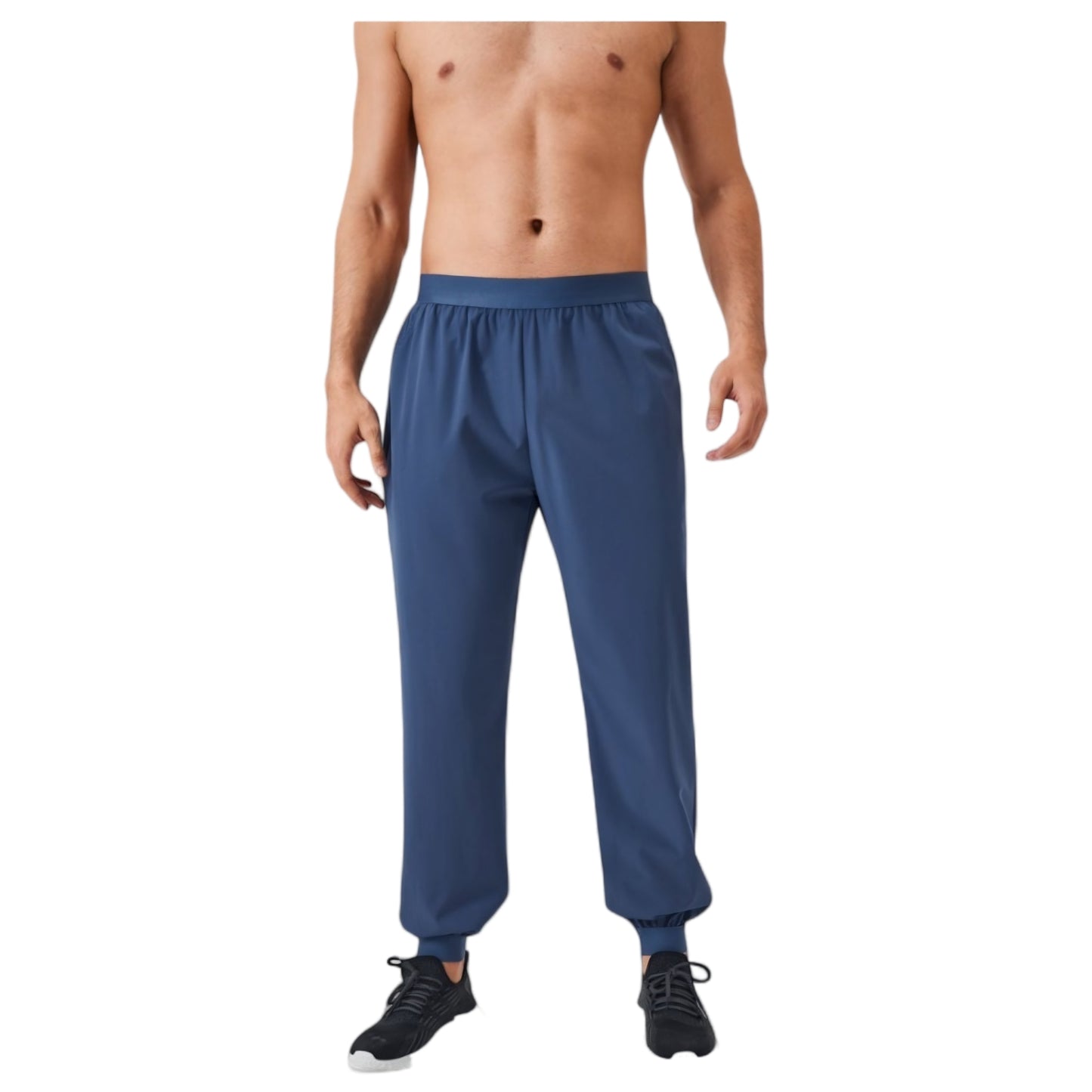 Anna-Kaci Active Men's Tapered Lounge Pants with Stretch Waistband and Elastic Cuffs for Everyday Comfort