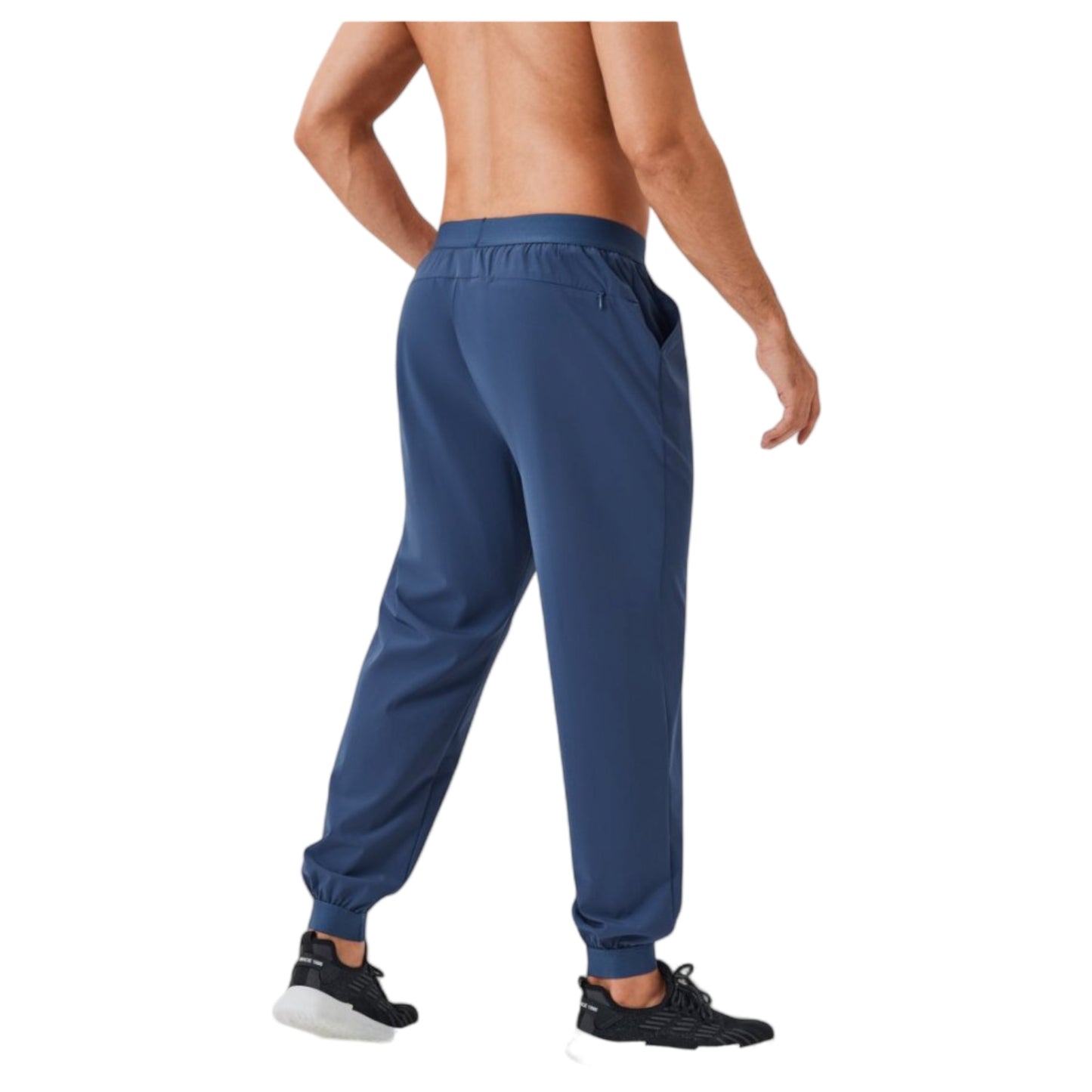 Anna-Kaci Active Men's Tapered Lounge Pants with Stretch Waistband and Elastic Cuffs for Everyday Comfort