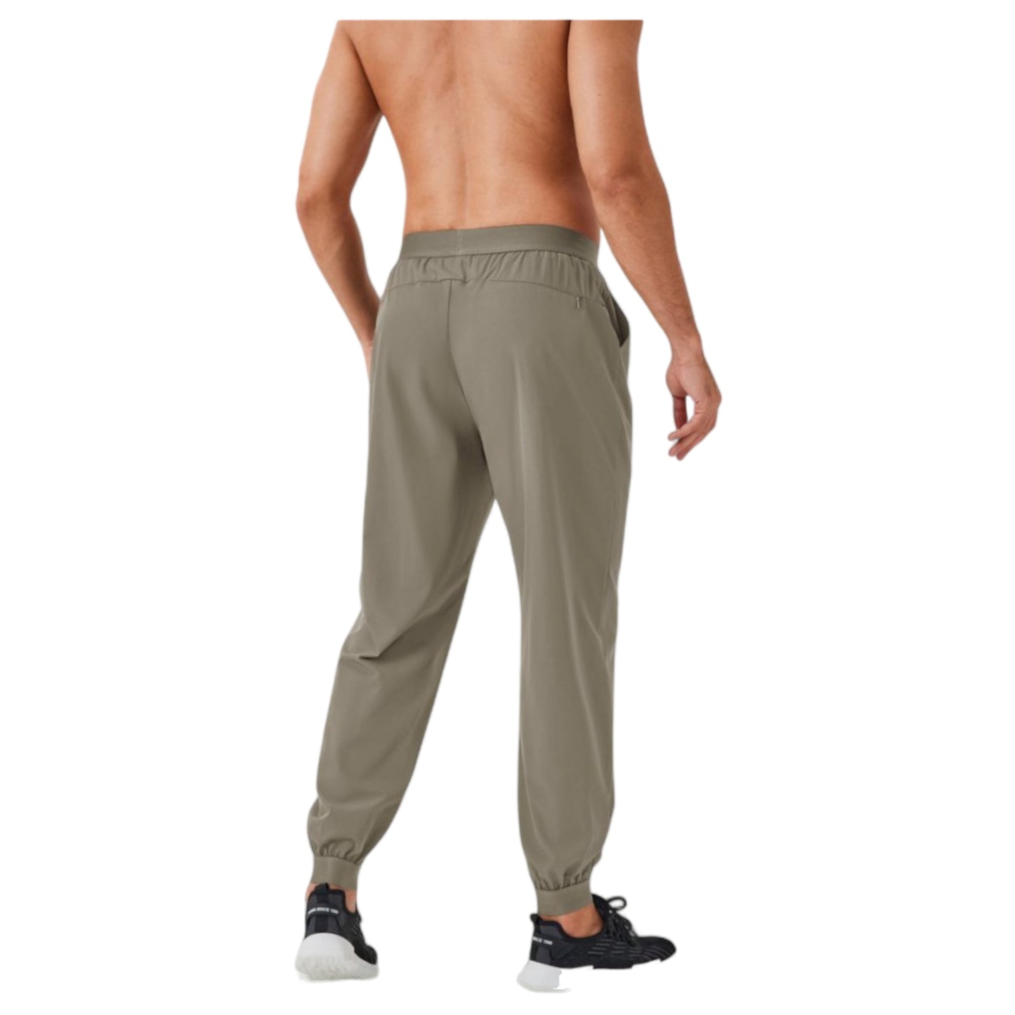 Anna-Kaci Active Men's Tapered Lounge Pants with Stretch Waistband and Elastic Cuffs for Everyday Comfort