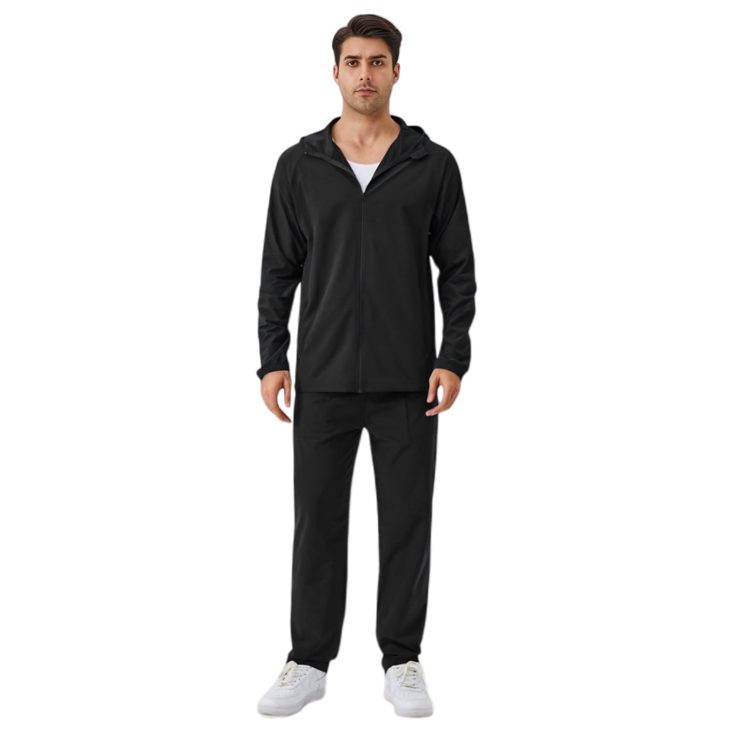 Anna-Kaci Active Men's Relaxed Fit Drawstring Pants with Patch Pockets and Elastic Waistband for Casual Wear