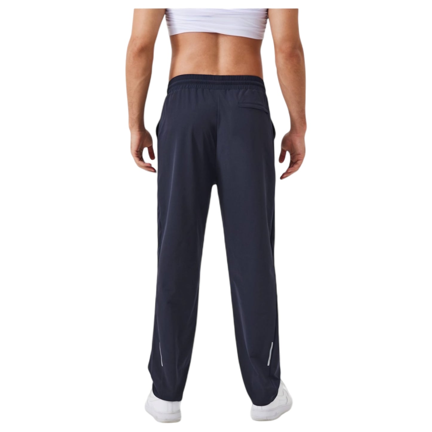 Anna-Kaci Active Men's Relaxed Fit Drawstring Pants with Patch Pockets and Elastic Waistband for Casual Wear