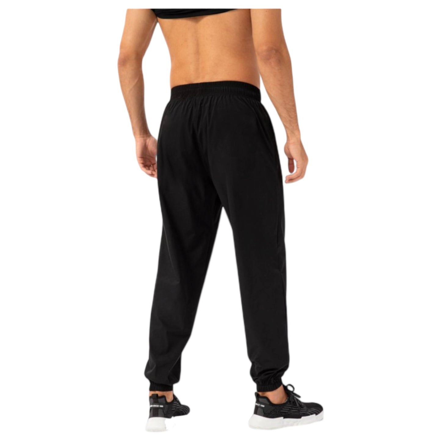 Anna-Kaci Active Men's Athletic Drawstring Pants with Zipper Pockets and Elastic Waistband for Active and Casual Wear