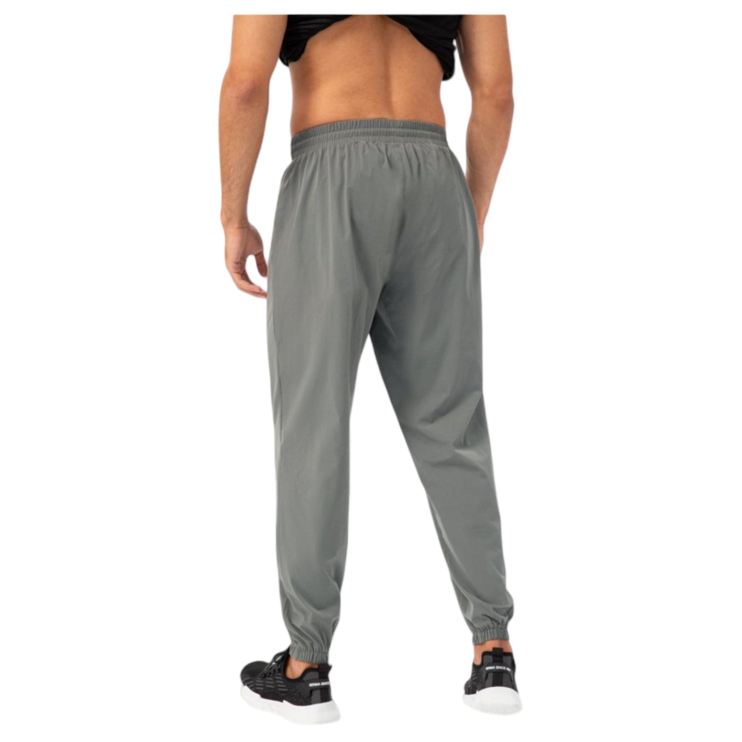 Anna-Kaci Active Men's Athletic Drawstring Pants with Zipper Pockets and Elastic Waistband for Active and Casual Wear