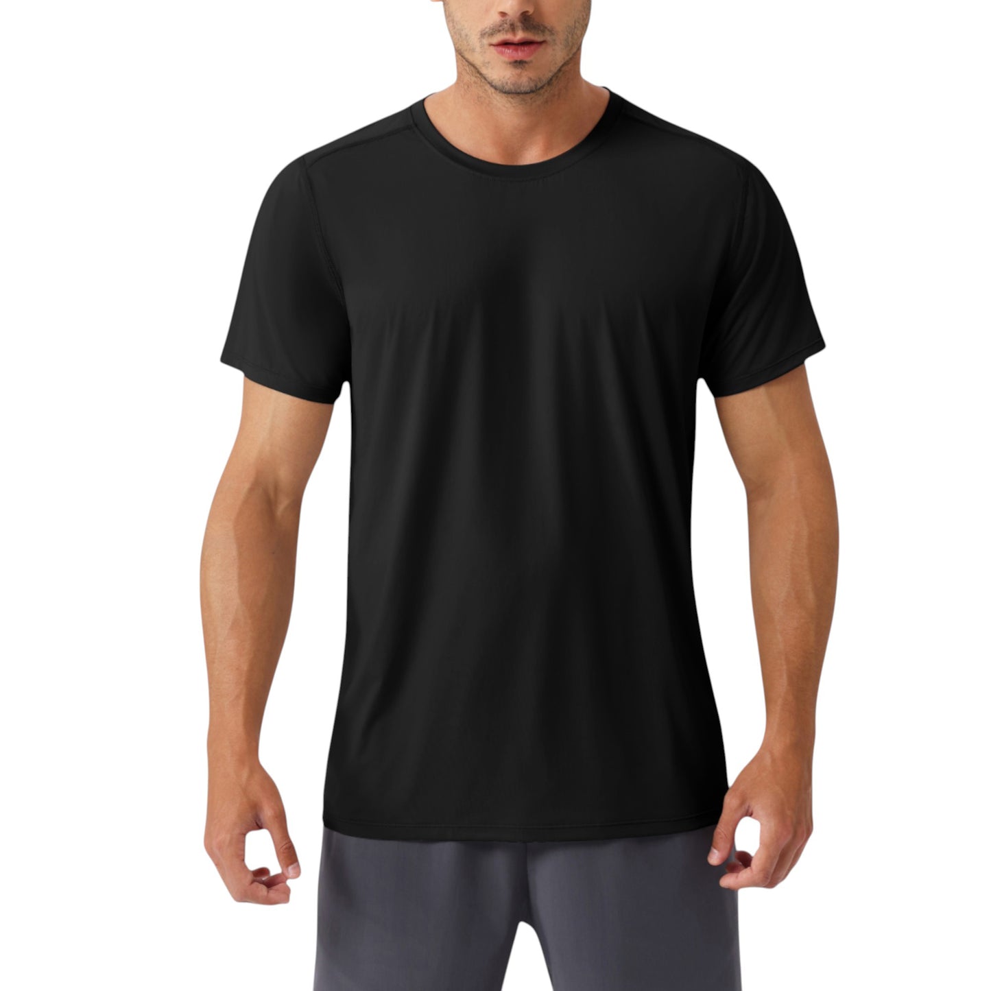 Anna-Kaci Active Men's Moisture-Wicking Short Sleeve T-Shirt with Soft Lightweight Fabric and Athletic Fit