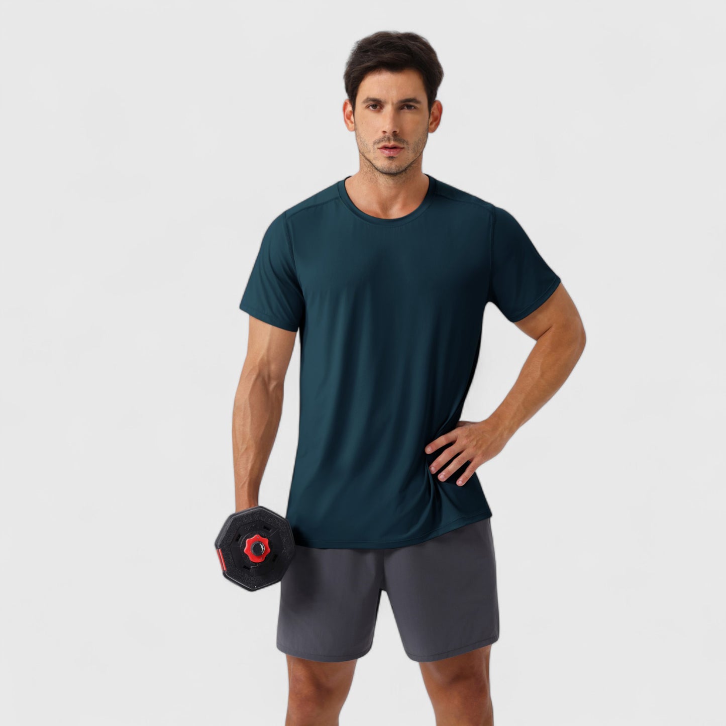 Anna-Kaci Active Men's Moisture-Wicking Short Sleeve T-Shirt with Soft Lightweight Fabric and Athletic Fit