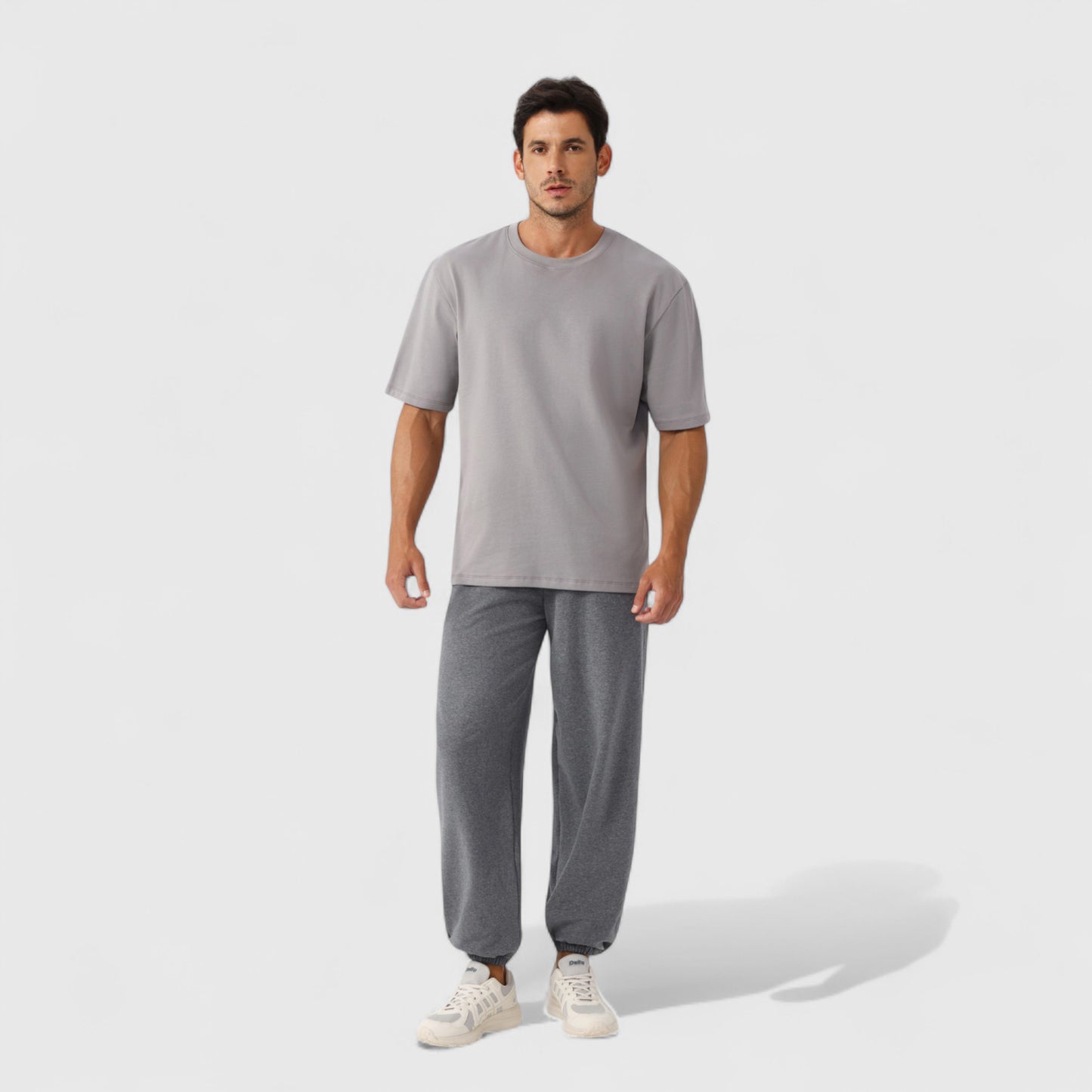 Anna-Kaci Active Men's Oversized Fit Short Sleeve T-Shirt with Drop Shoulders and Relaxed Silhouette for Everyday Style