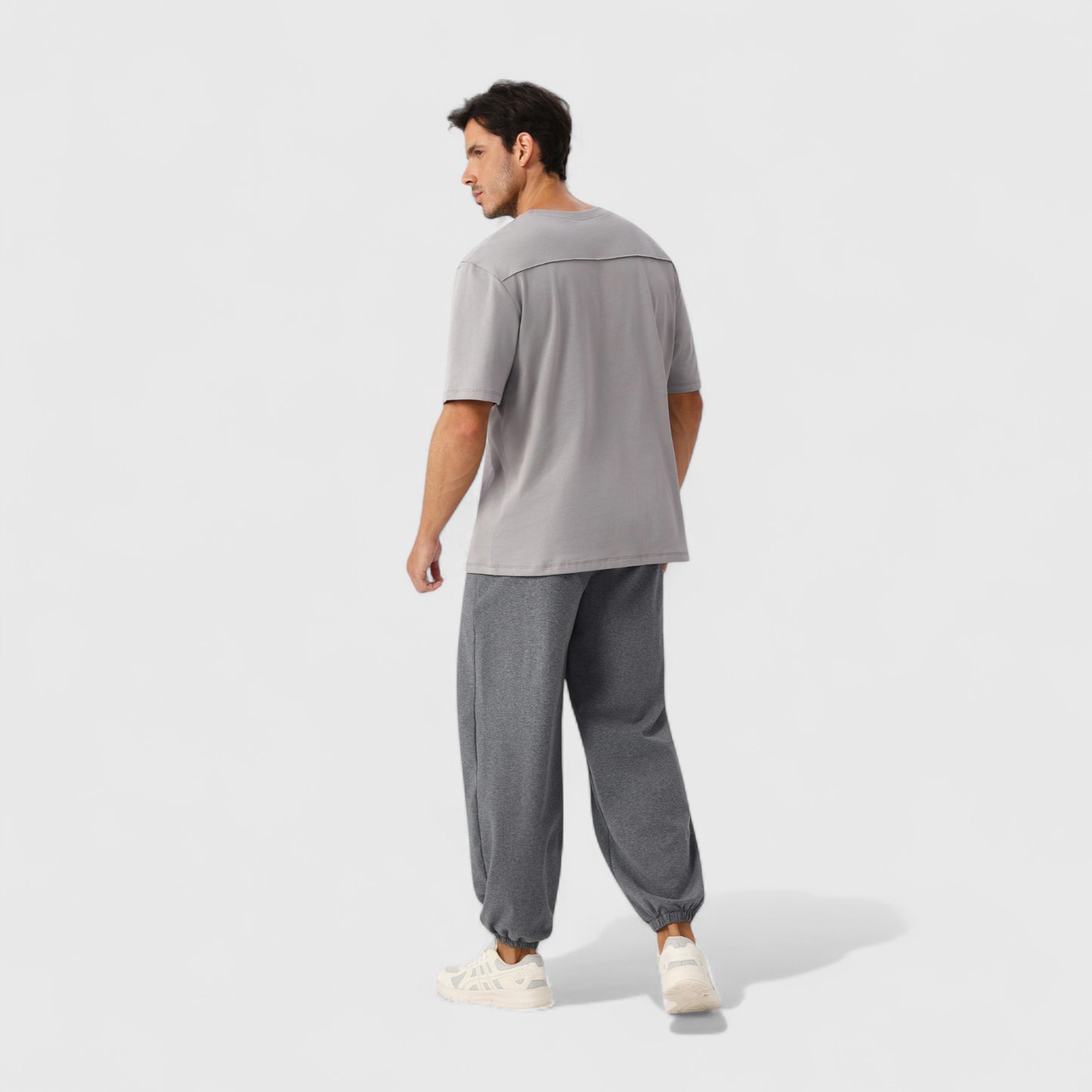 Anna-Kaci Active Men's Oversized Fit Short Sleeve T-Shirt with Drop Shoulders and Relaxed Silhouette for Everyday Style