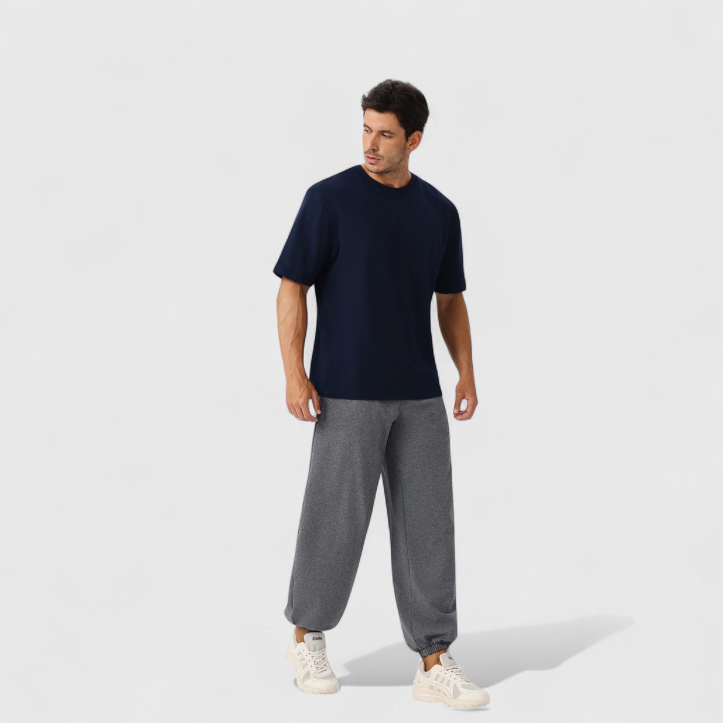 Anna-Kaci Active Men's Oversized Fit Short Sleeve T-Shirt with Drop Shoulders and Relaxed Silhouette for Everyday Style