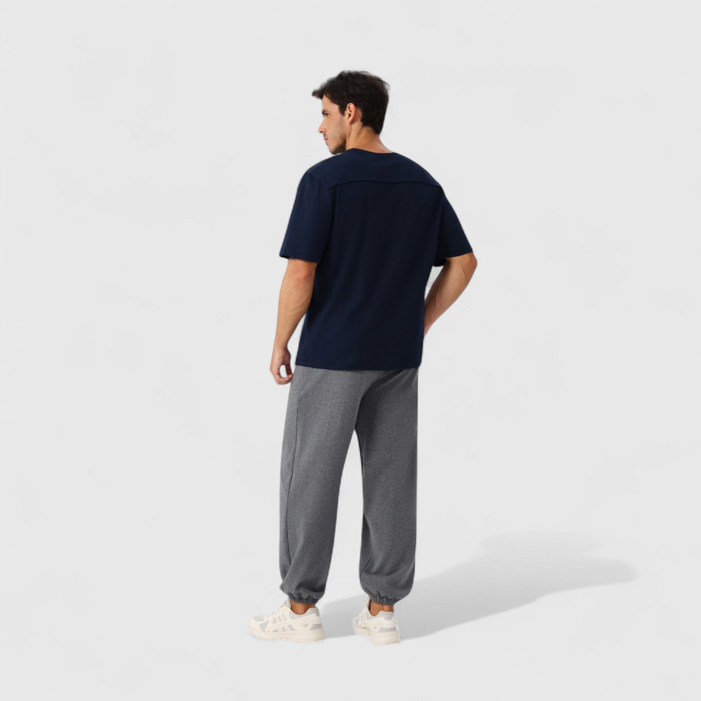Anna-Kaci Active Men's Oversized Fit Short Sleeve T-Shirt with Drop Shoulders and Relaxed Silhouette for Everyday Style