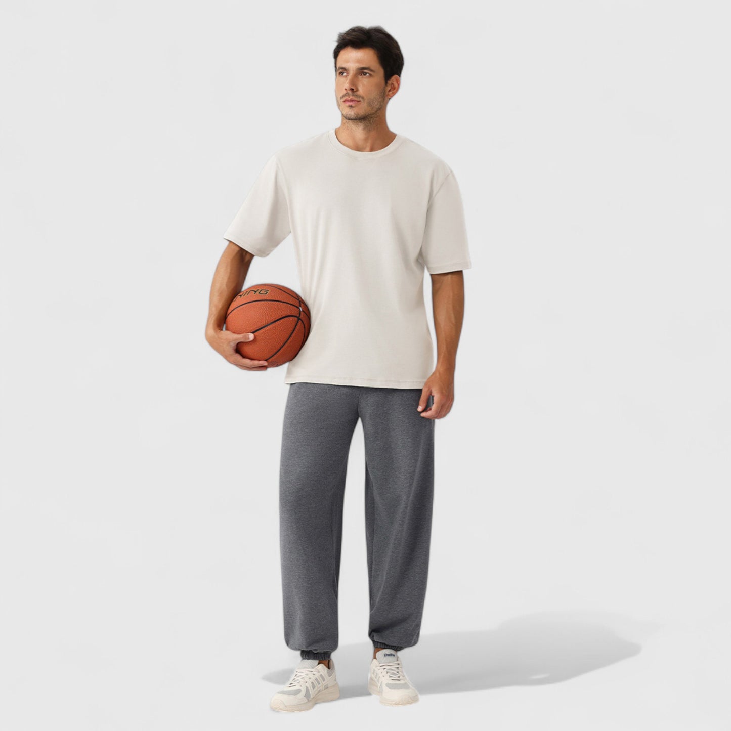 Anna-Kaci Active Men's Oversized Fit Short Sleeve T-Shirt with Drop Shoulders and Relaxed Silhouette for Everyday Style