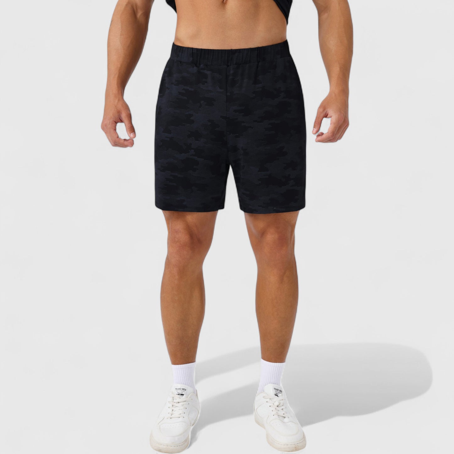 Anna-Kaci Active Men's Printed Athletic Shorts with Elastic Waistband and Side Pockets
