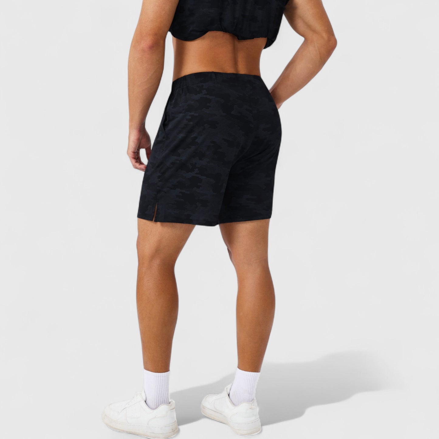 Anna-Kaci Active Men's Printed Athletic Shorts with Elastic Waistband and Side Pockets