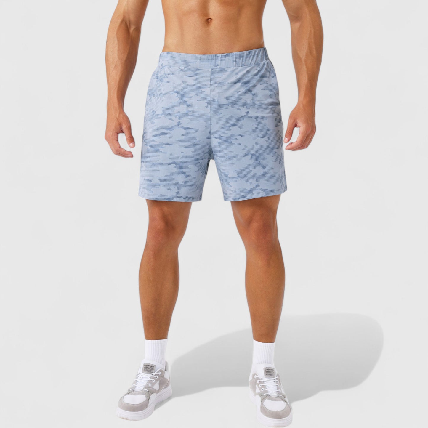 Anna-Kaci Active Men's Printed Athletic Shorts with Elastic Waistband and Side Pockets