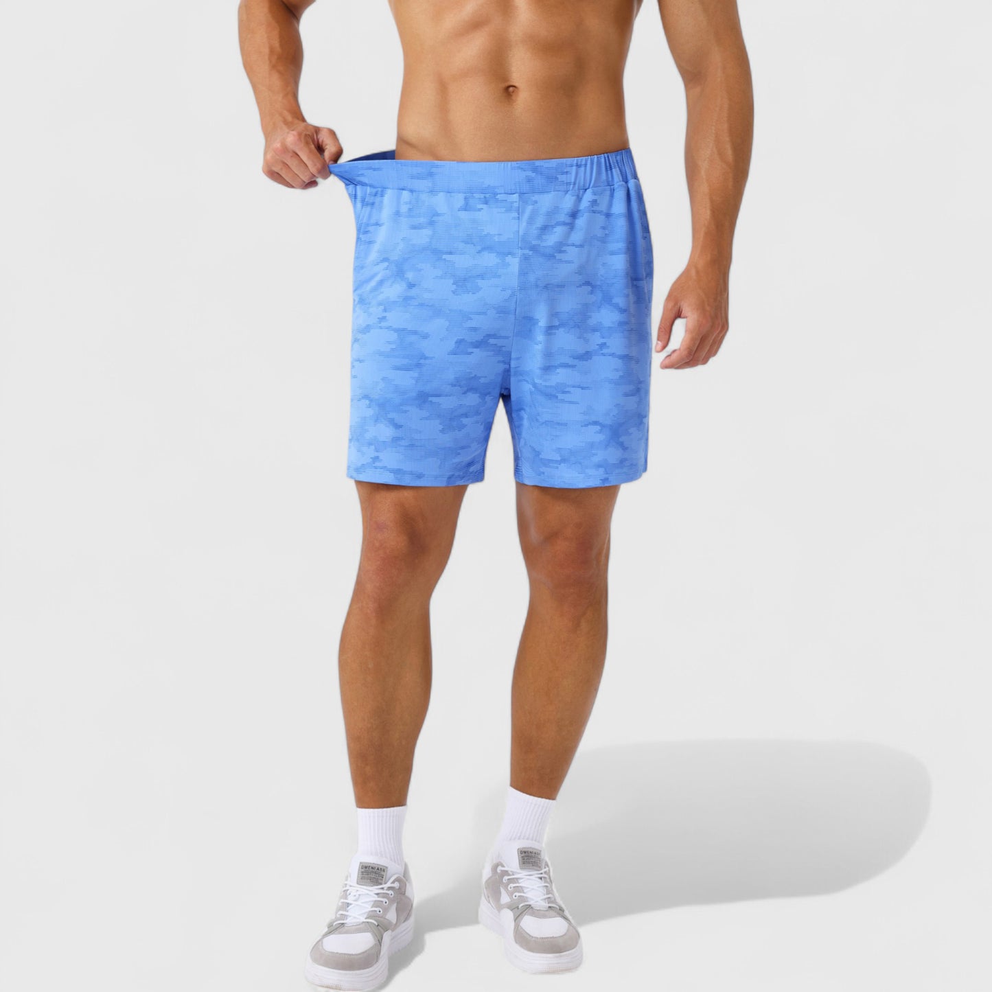 Anna-Kaci Active Men's Printed Athletic Shorts with Elastic Waistband and Side Pockets