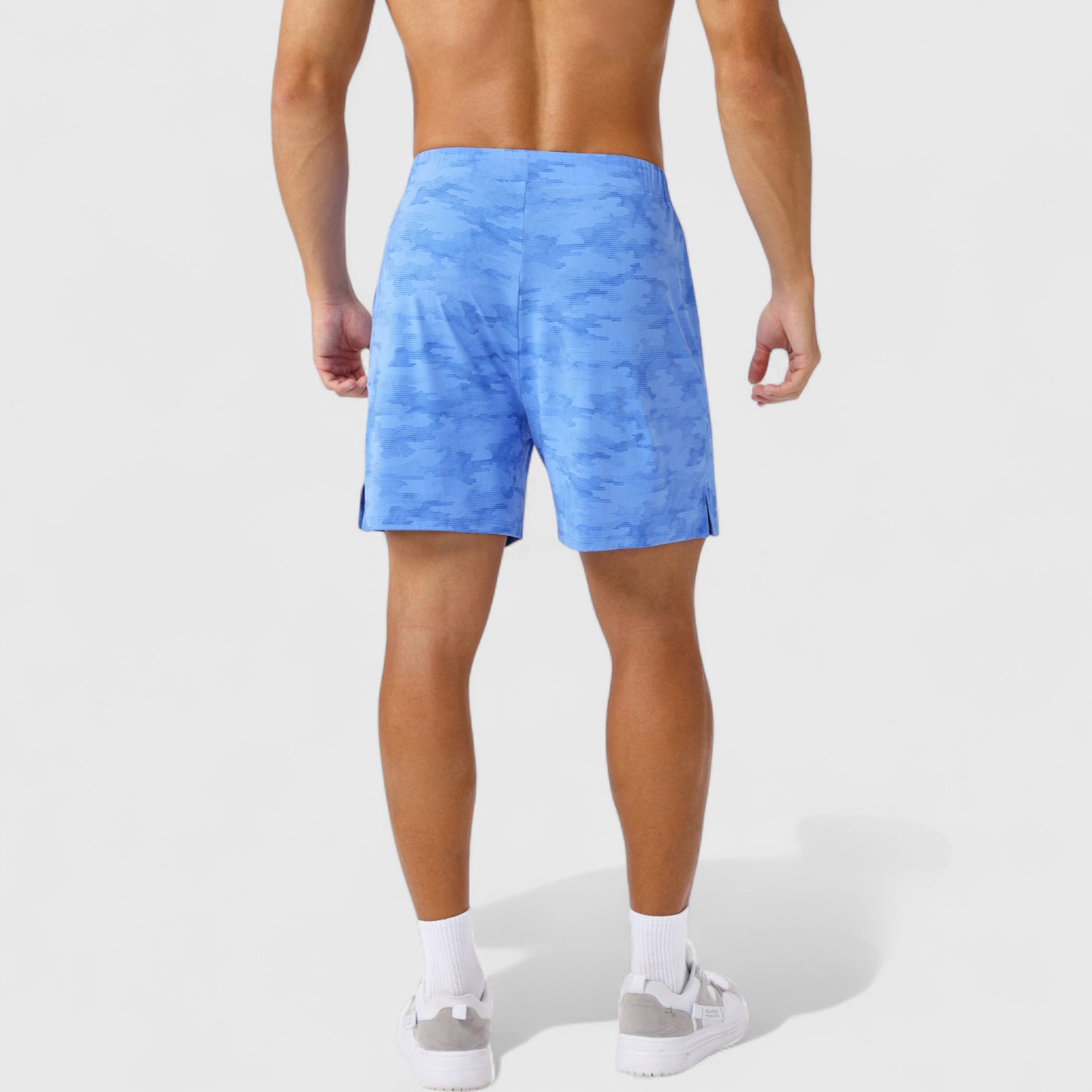 Anna-Kaci Active Men's Printed Athletic Shorts with Elastic Waistband and Side Pockets