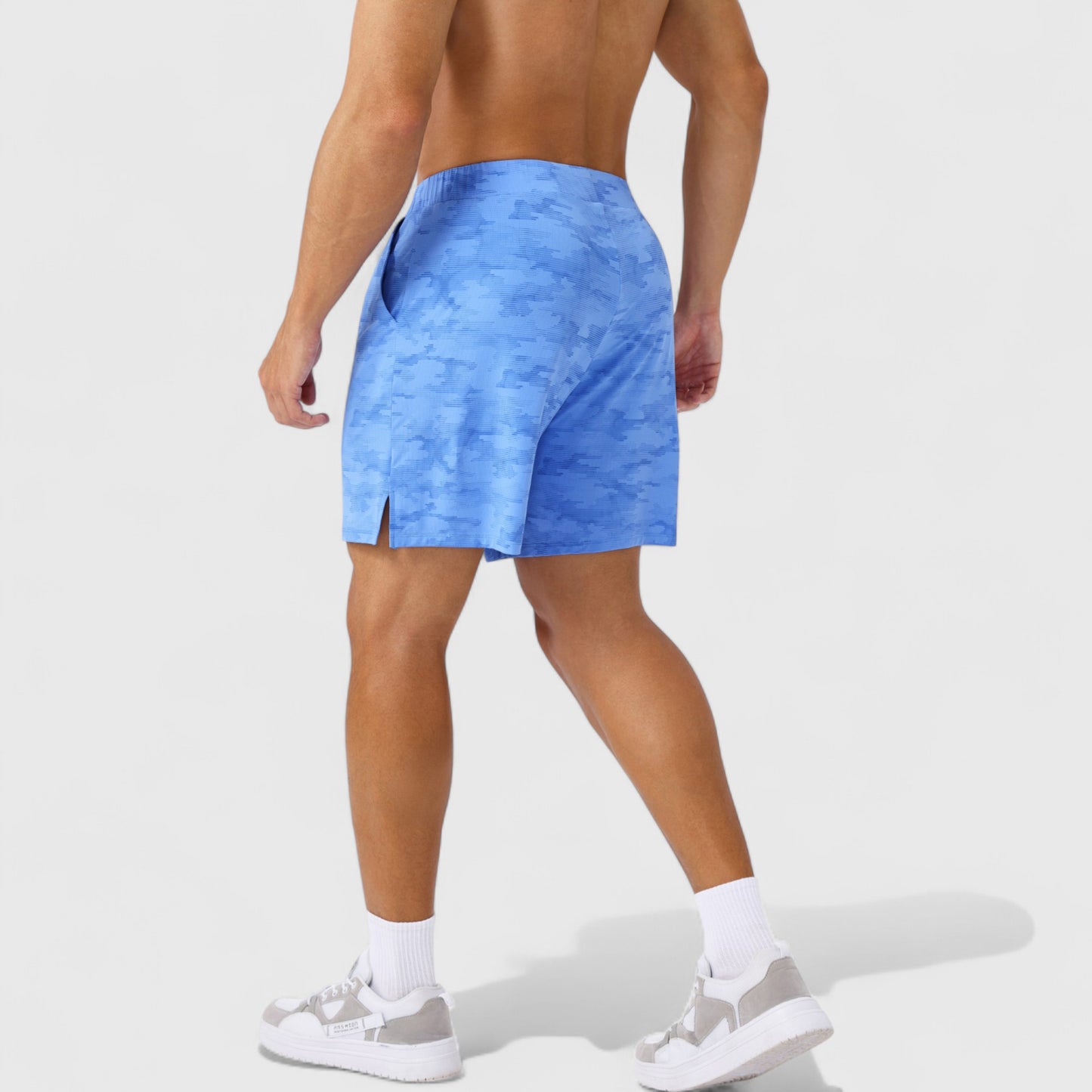 Anna-Kaci Active Men's Printed Athletic Shorts with Elastic Waistband and Side Pockets