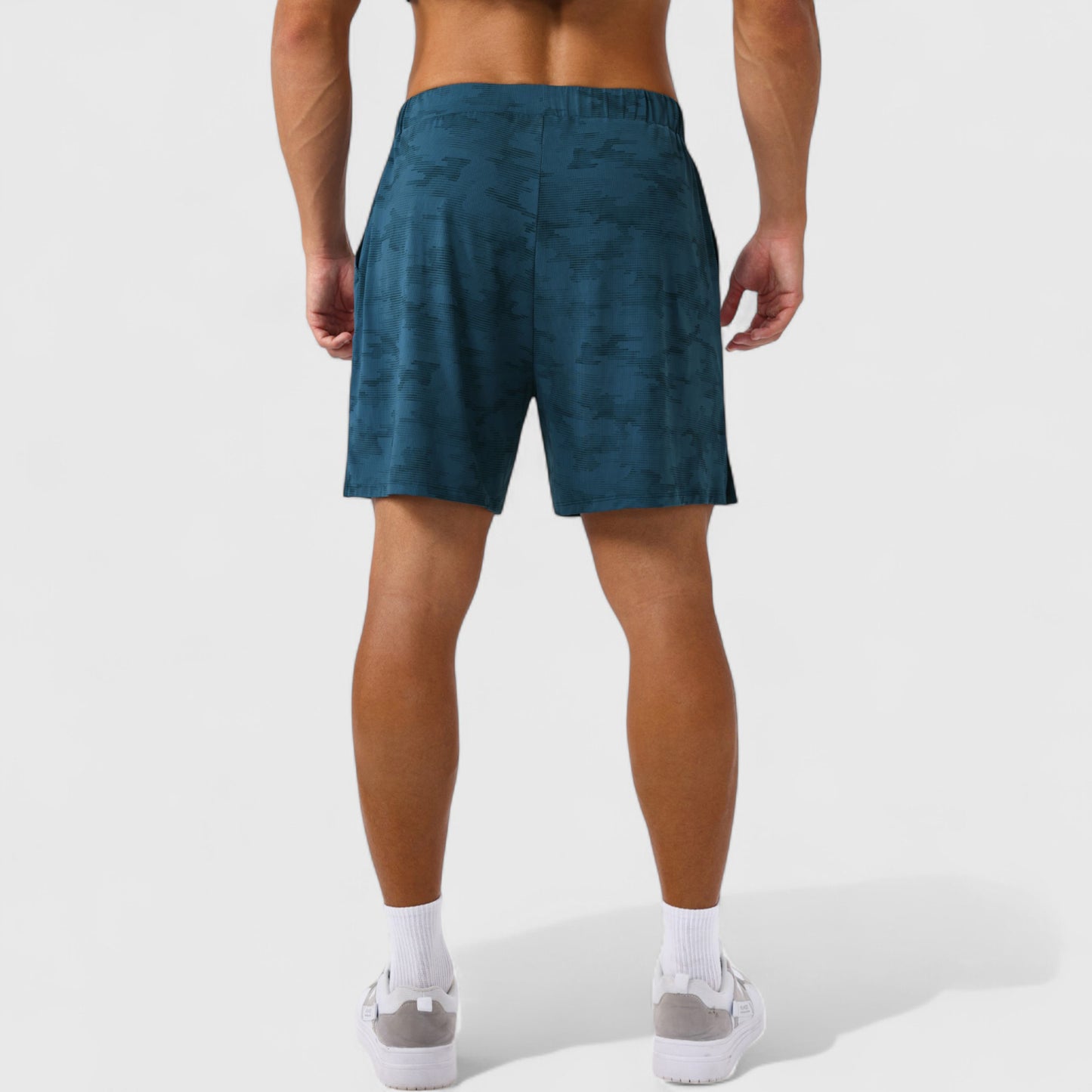 Anna-Kaci Active Men's Printed Athletic Shorts with Elastic Waistband and Side Pockets