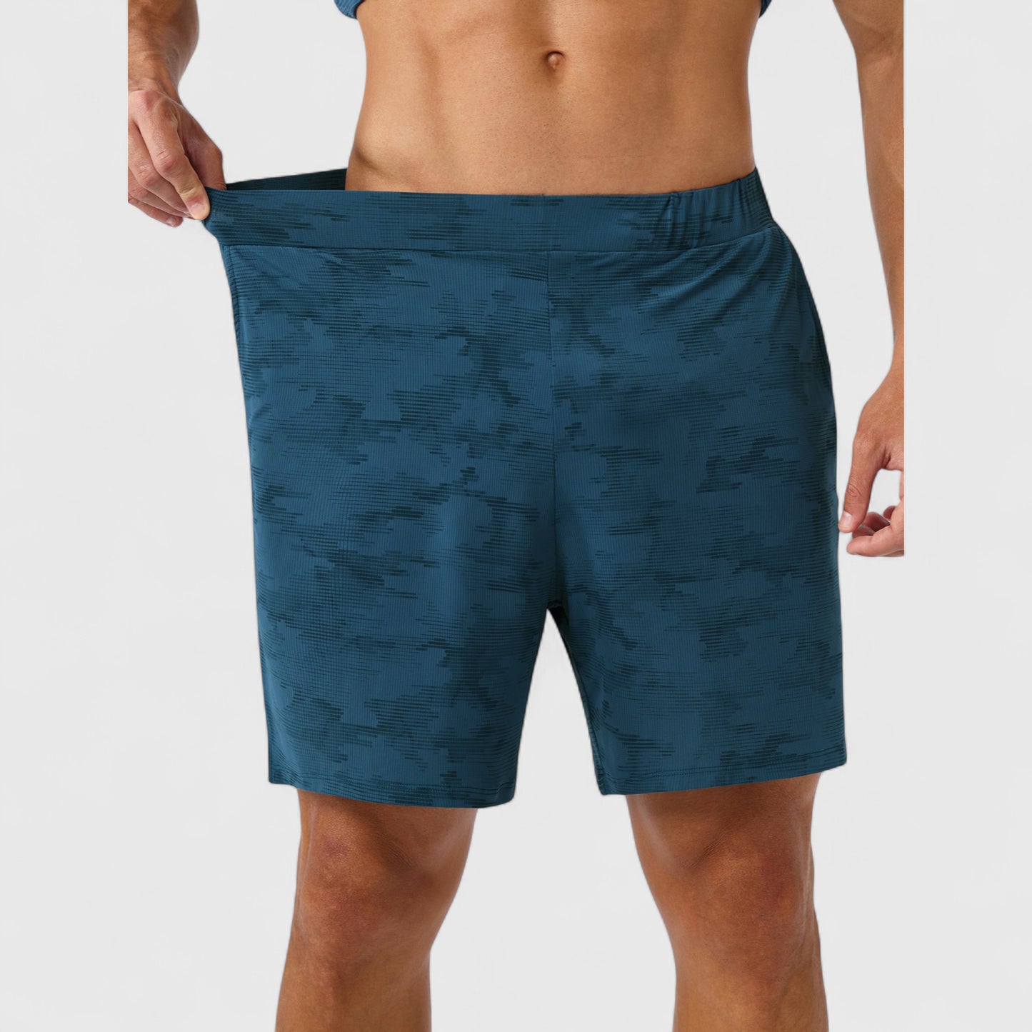 Anna-Kaci Active Men's Printed Athletic Shorts with Elastic Waistband and Side Pockets