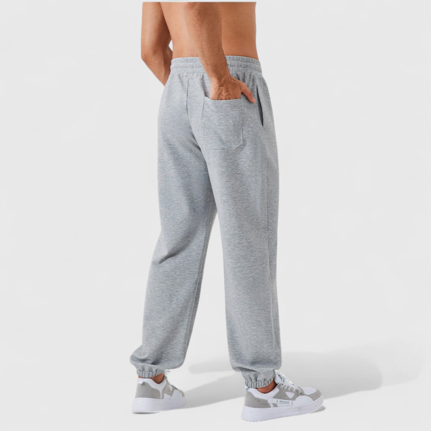 Anna-Kaci Active Men's Jogger Pants with Drawstring Waistband and Elastic Cuffs for Active Comfort