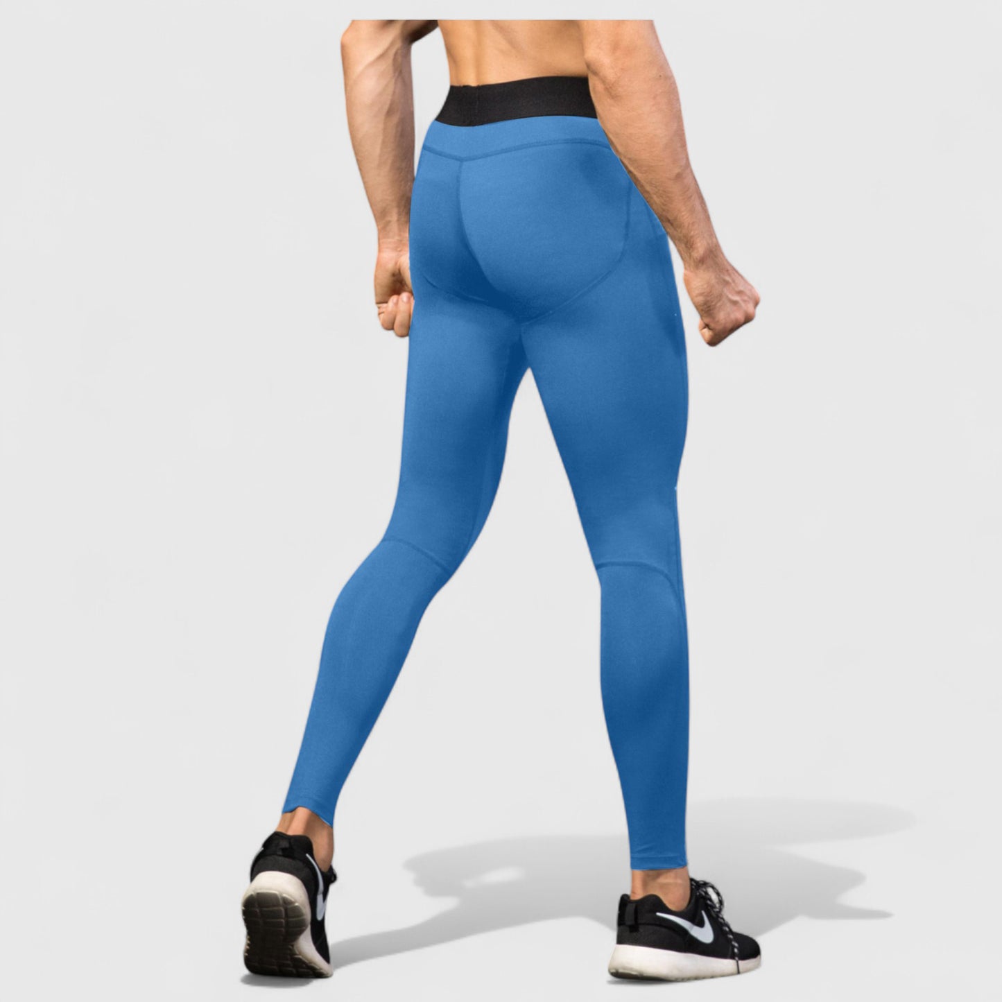 Anna-Kaci Active Men's Performance Leggings with Contoured Support Pouch and Seamless Fit for Training and Recovery