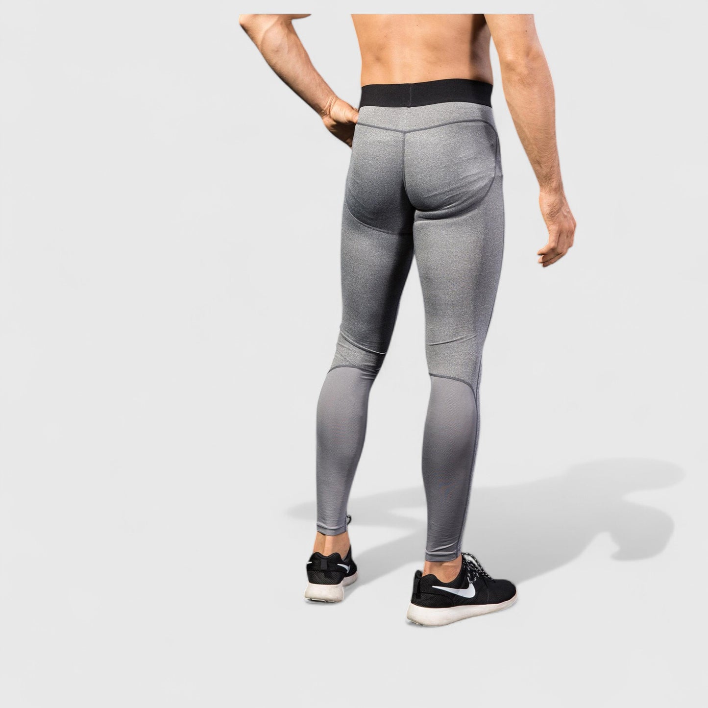 Anna-Kaci Active Men's Performance Leggings with Contoured Support Pouch and Seamless Fit for Training and Recovery